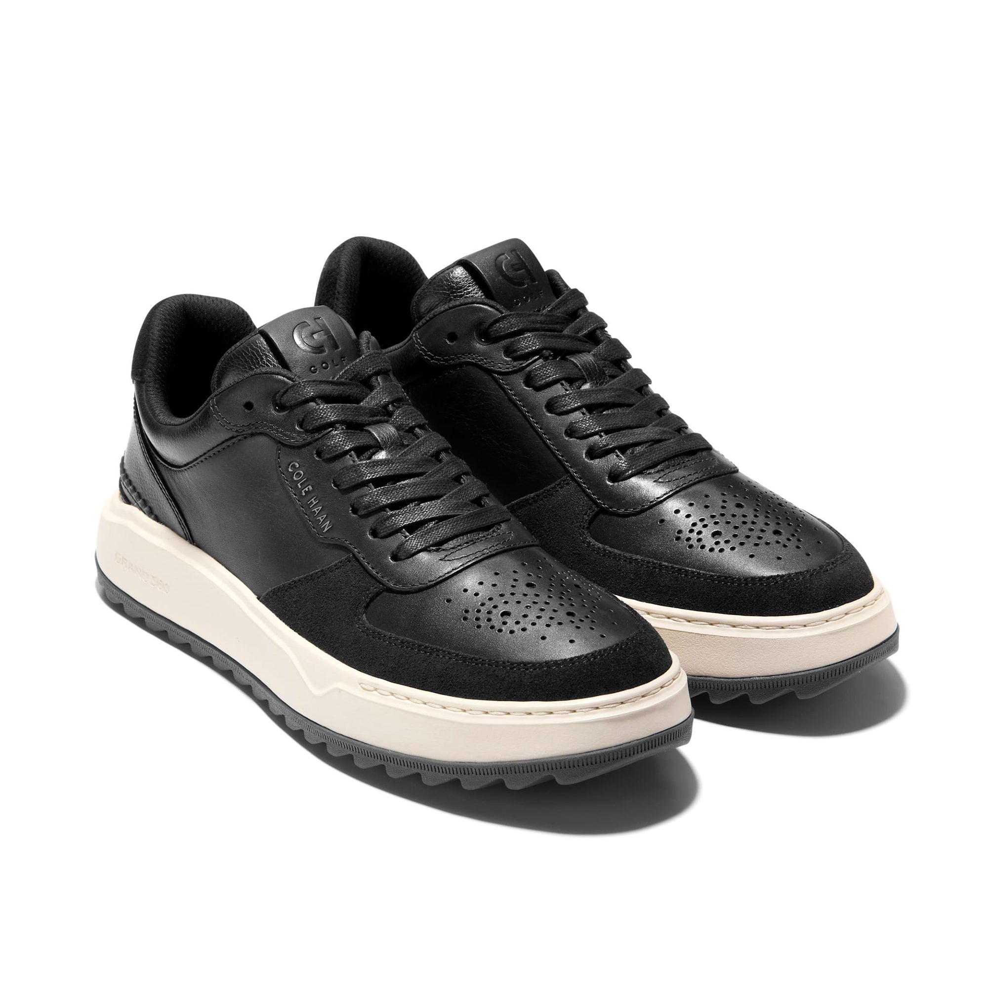 Cole Haan GrandPro Crossover Golf Shoes Black/Ivory