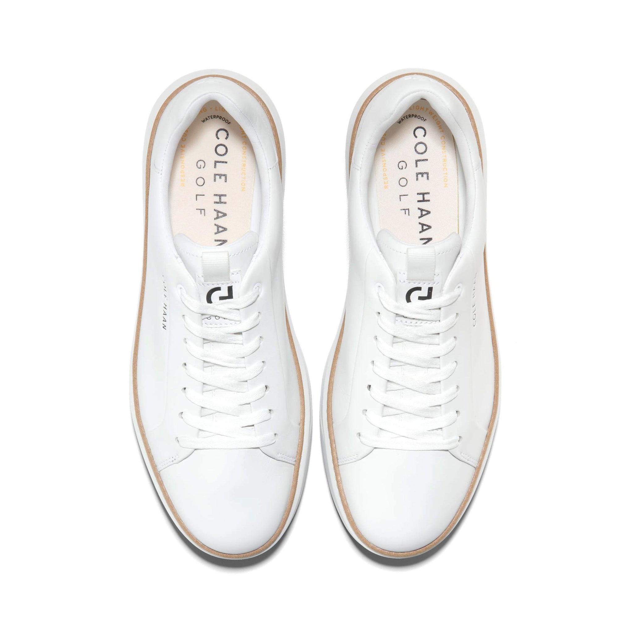 Cole Haan GrandPro Topspin Golf Shoes Optic White/Natural 