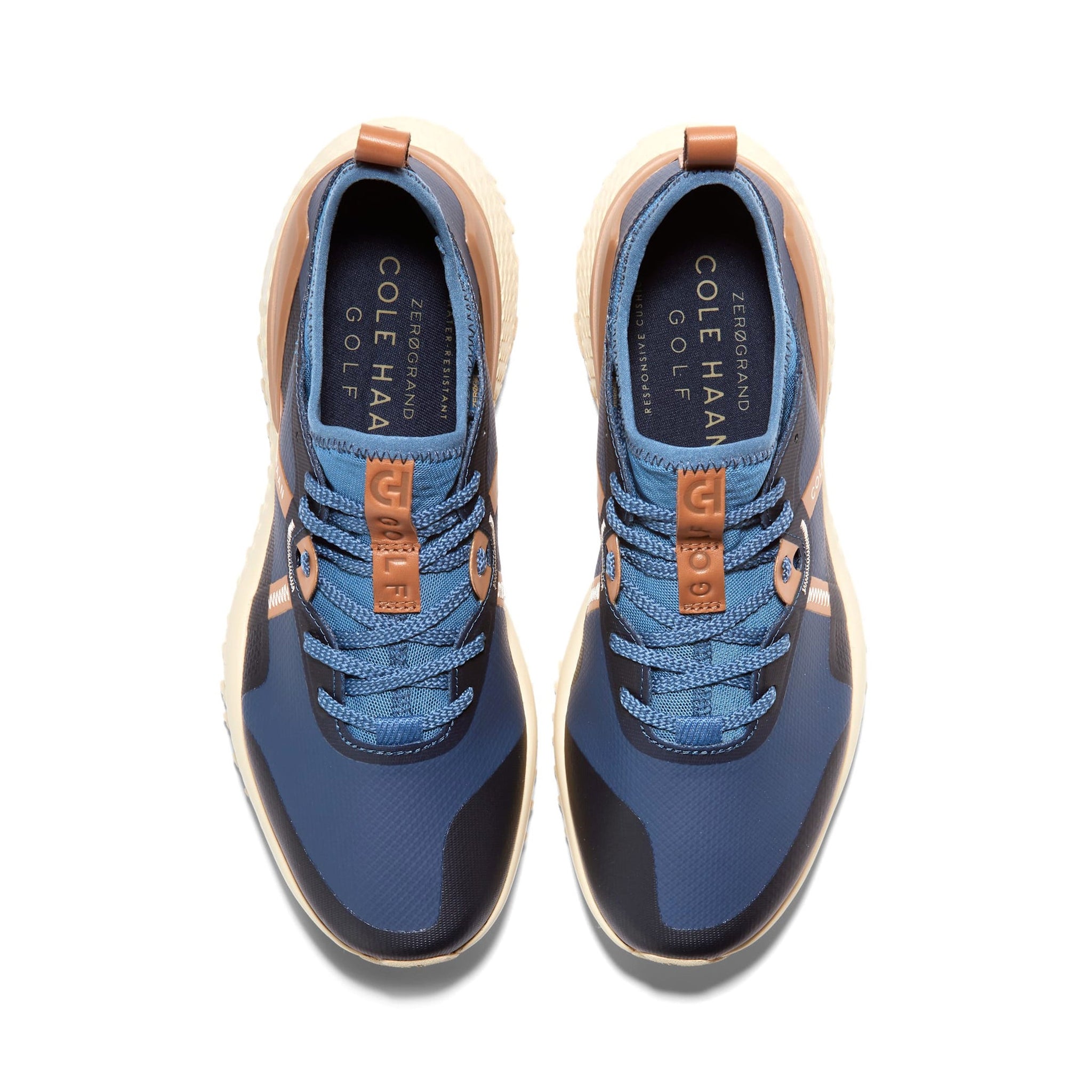 Cole Haan Zero Grand Overtake Golf Shoes Ensign Blue/Navy/Pecan