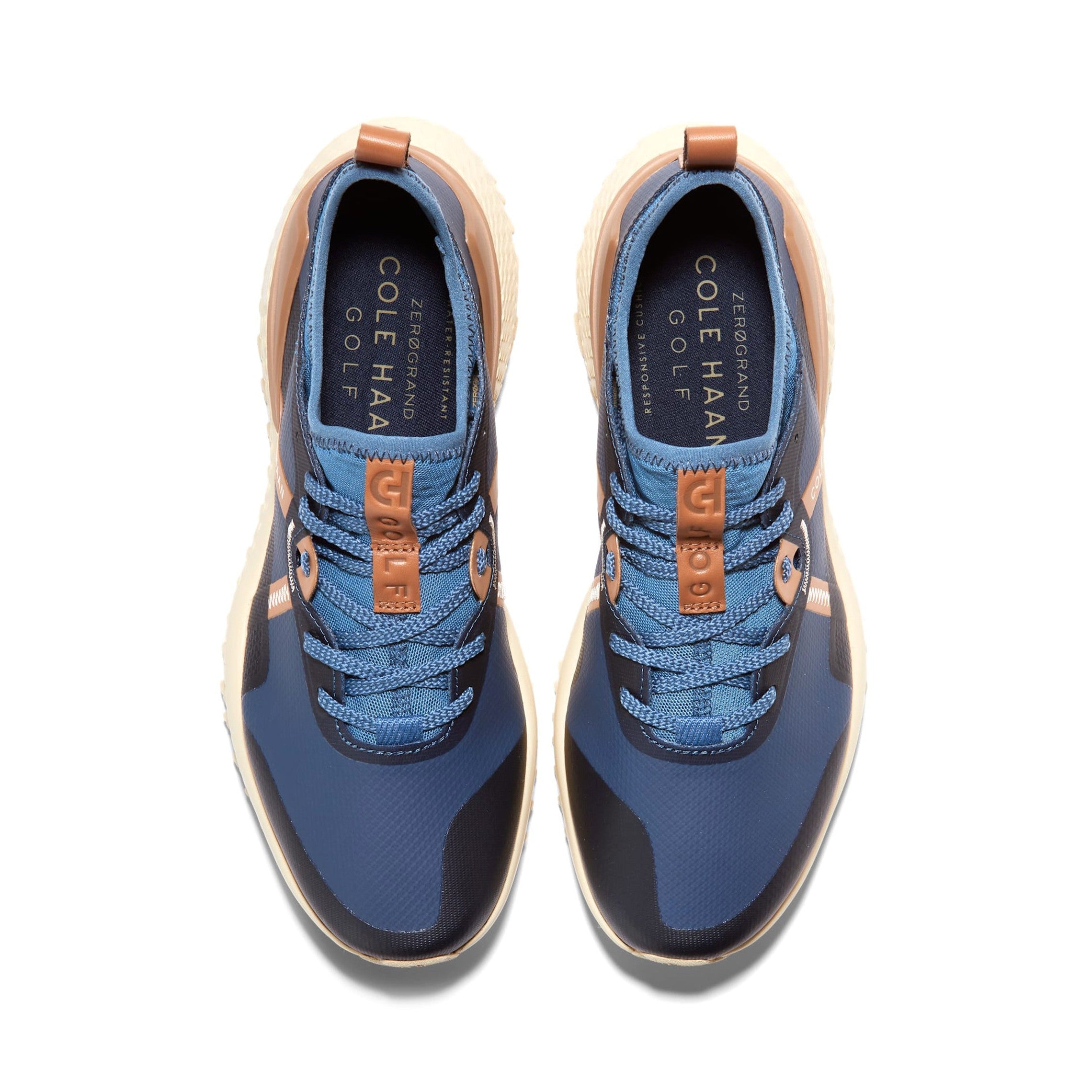 Cole Haan Zero Grand Overtake Golf Shoes - Ensign Blue/Navy/Pecan