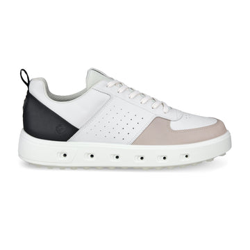 Ecco Street 720 Gore-Tex Golf Shoes White/Black/Gravel 61039