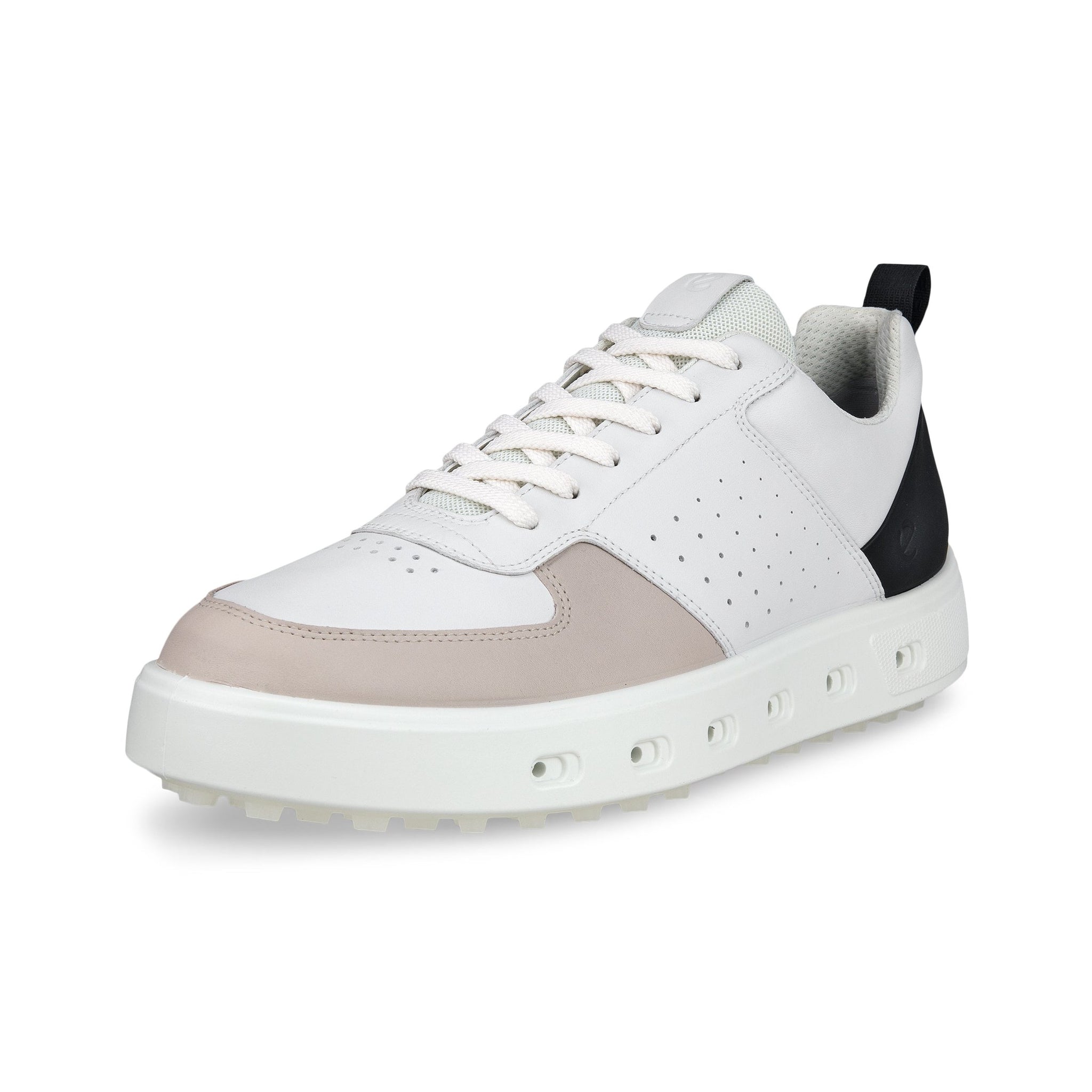 Ecco Street 720 Gore-Tex Golf Shoes White/Black/Gravel 61039