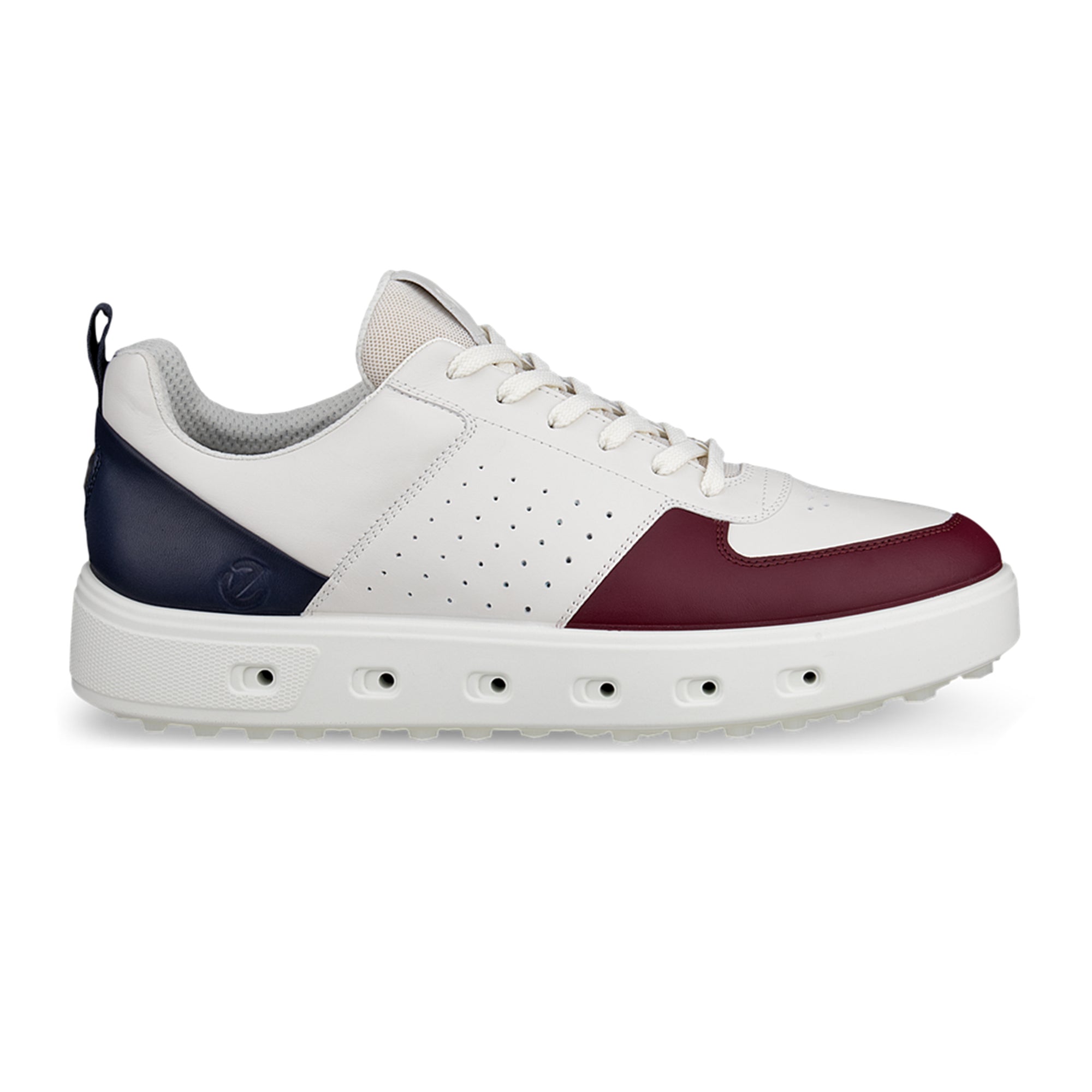 Ecco Street 720 Gore-Tex Golf Shoes - Dark Ruby/White/Marine 61584
