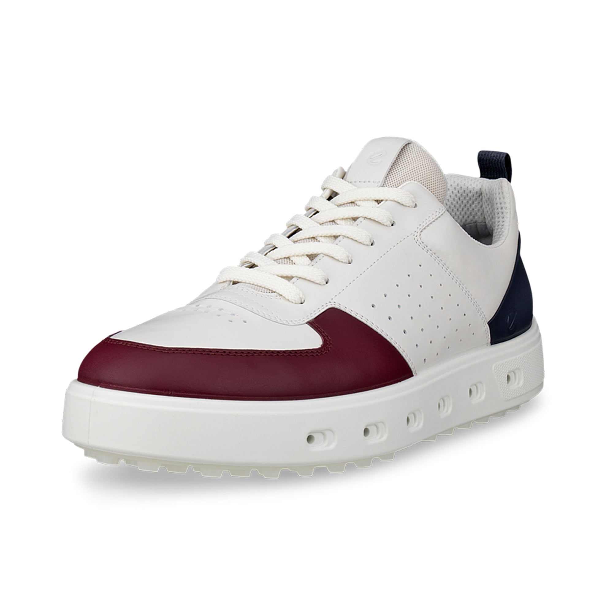 Ecco Street 720 Gore-Tex Golf Shoes - Dark Ruby/White/Marine 61584