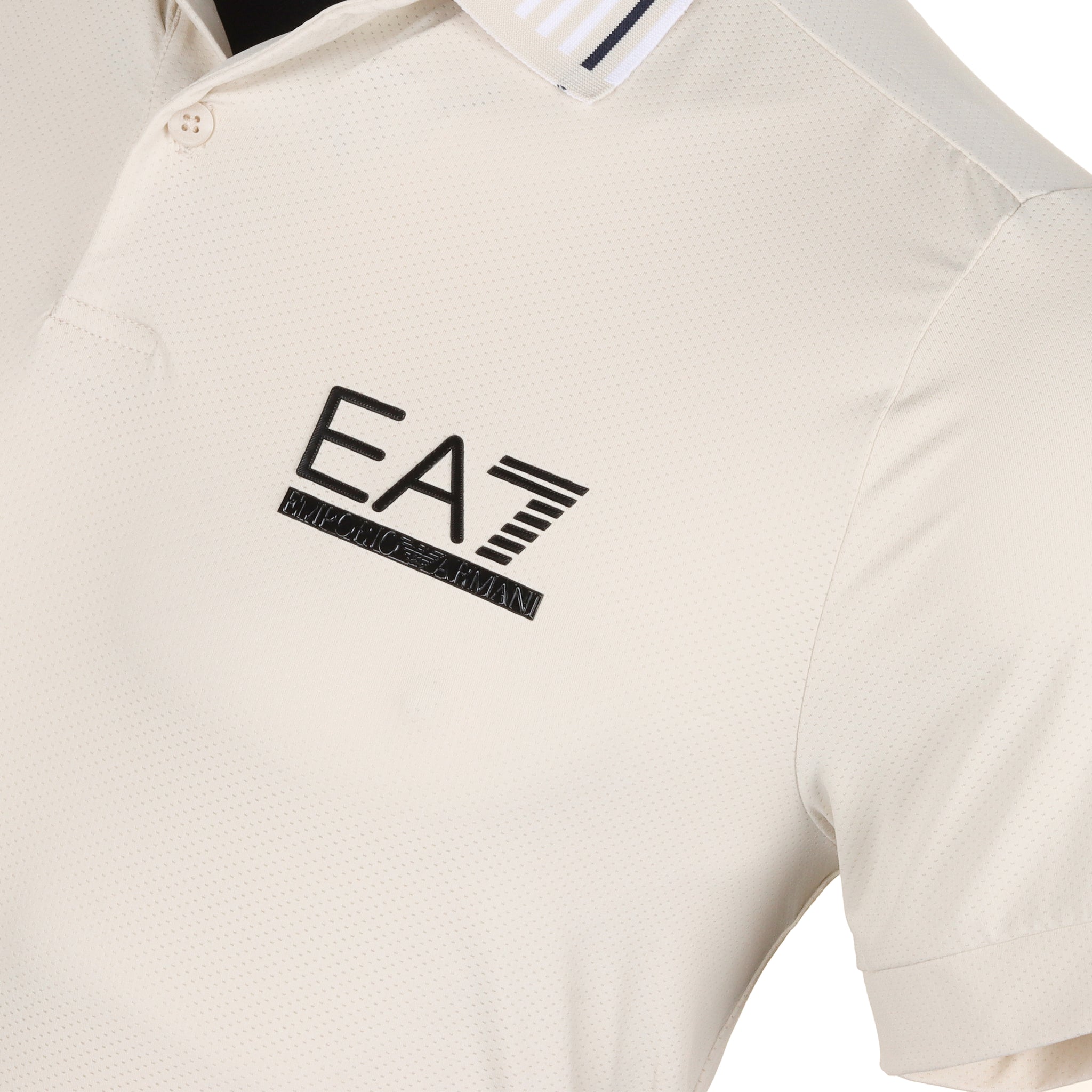 Emporio Armani EA7 Golf Ventus7 Contrast Detail Polo Shirt Rainy Day 1946