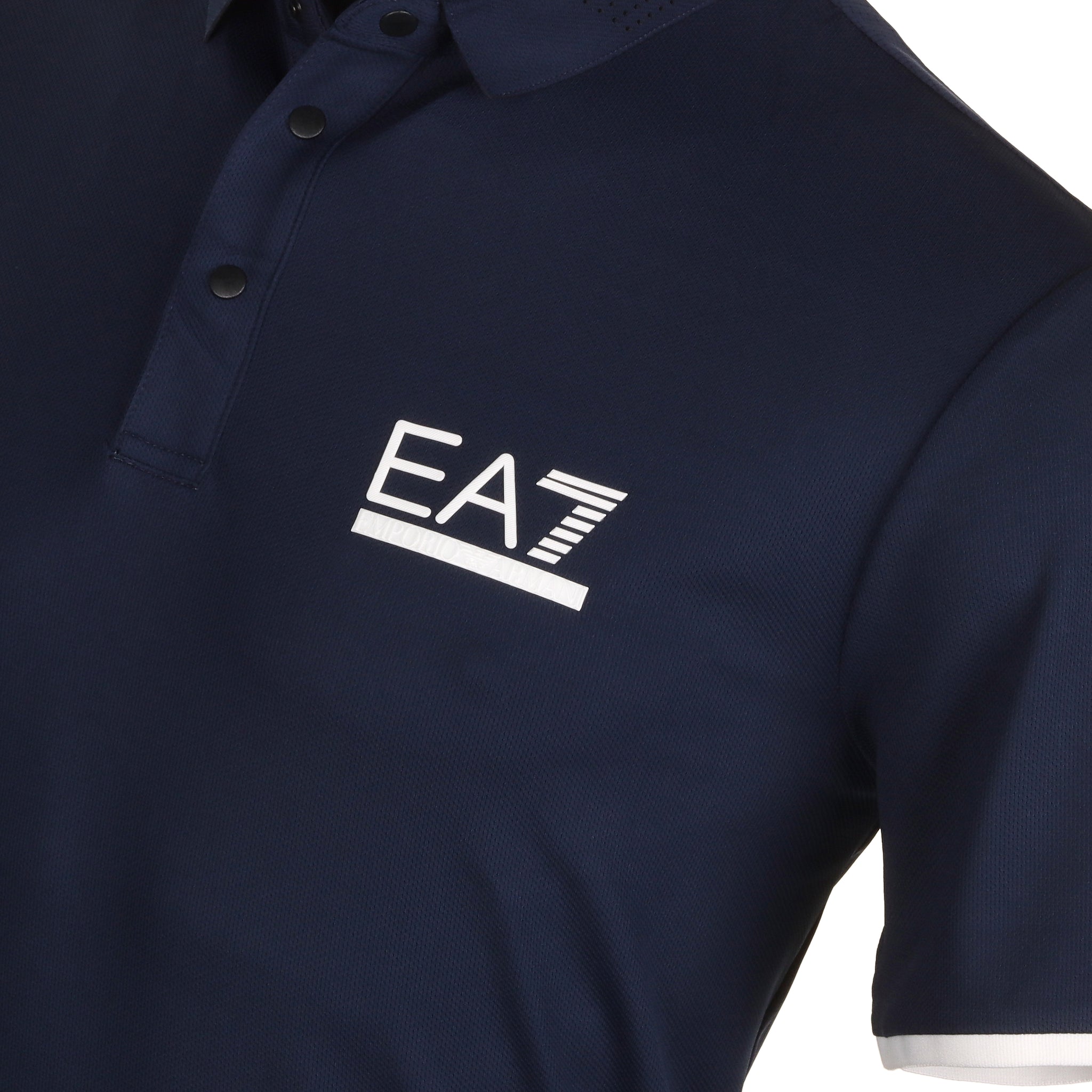 Emporio Armani EA7 Golf Ventus7 Perf Collar Polo Shirt Navy Blue 1554