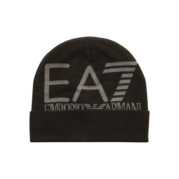 Emporio Armani EA7 Jacquard Knit Beanie Black/Ferro 77320