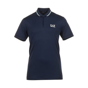 Emporio Armani EA7 Ventus7 1/4 Zip Polo Shirt Armani Blue 1562