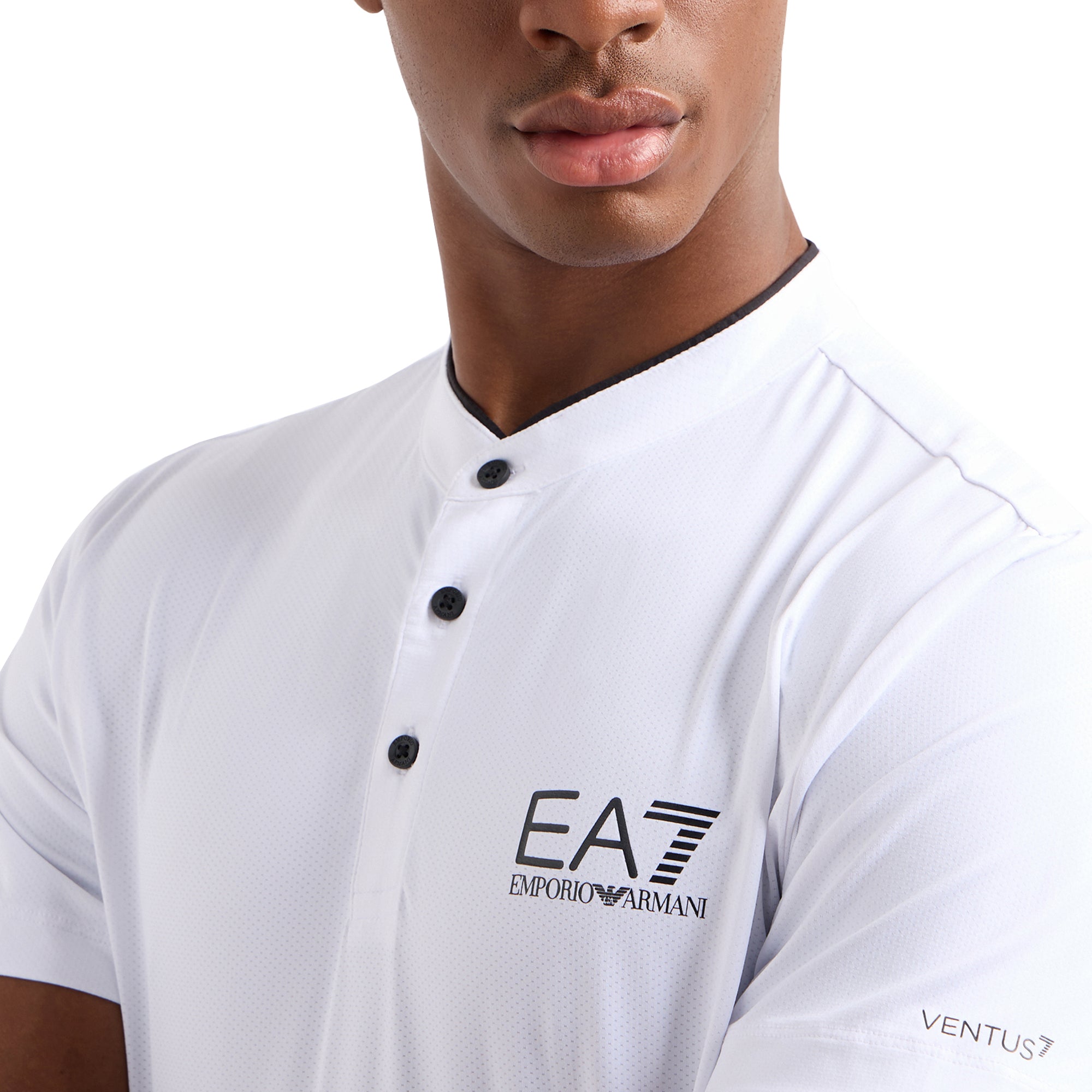 Emporio Armani EA7 Ventus7 Henley Polo Shirt