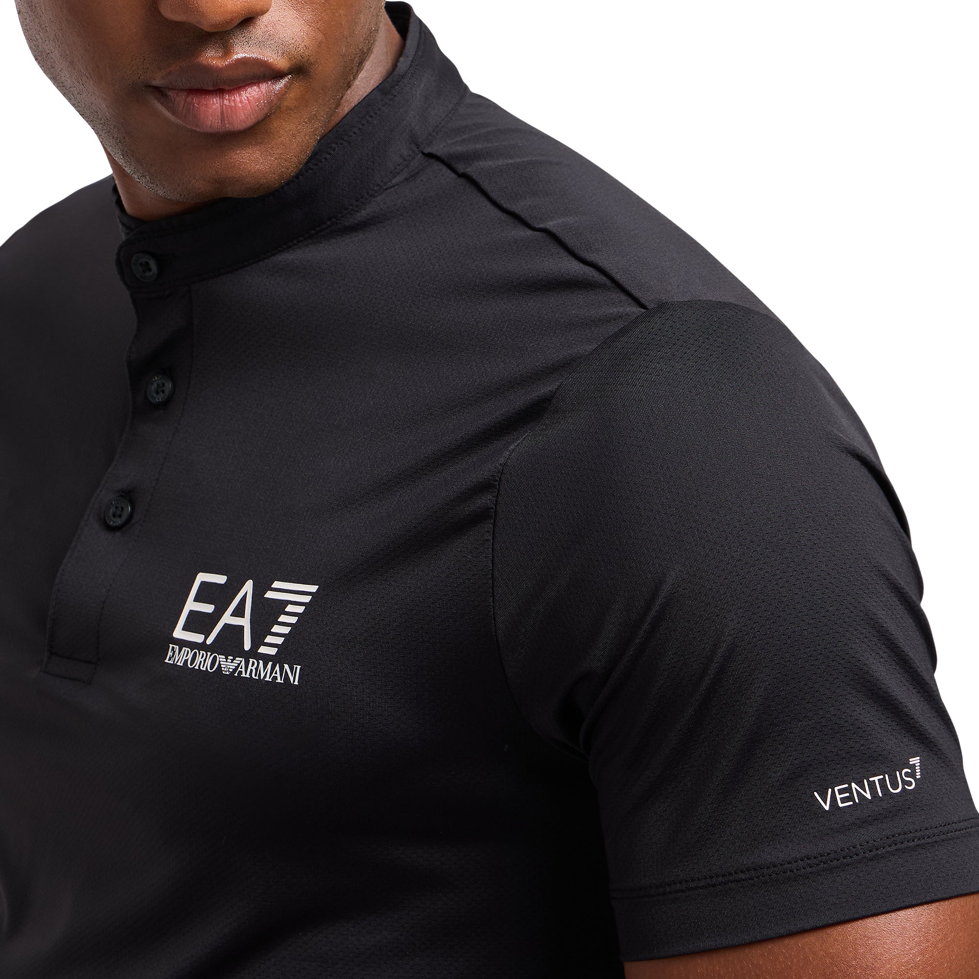 Emporio Armani EA7 Ventus7 Henley Polo Shirt