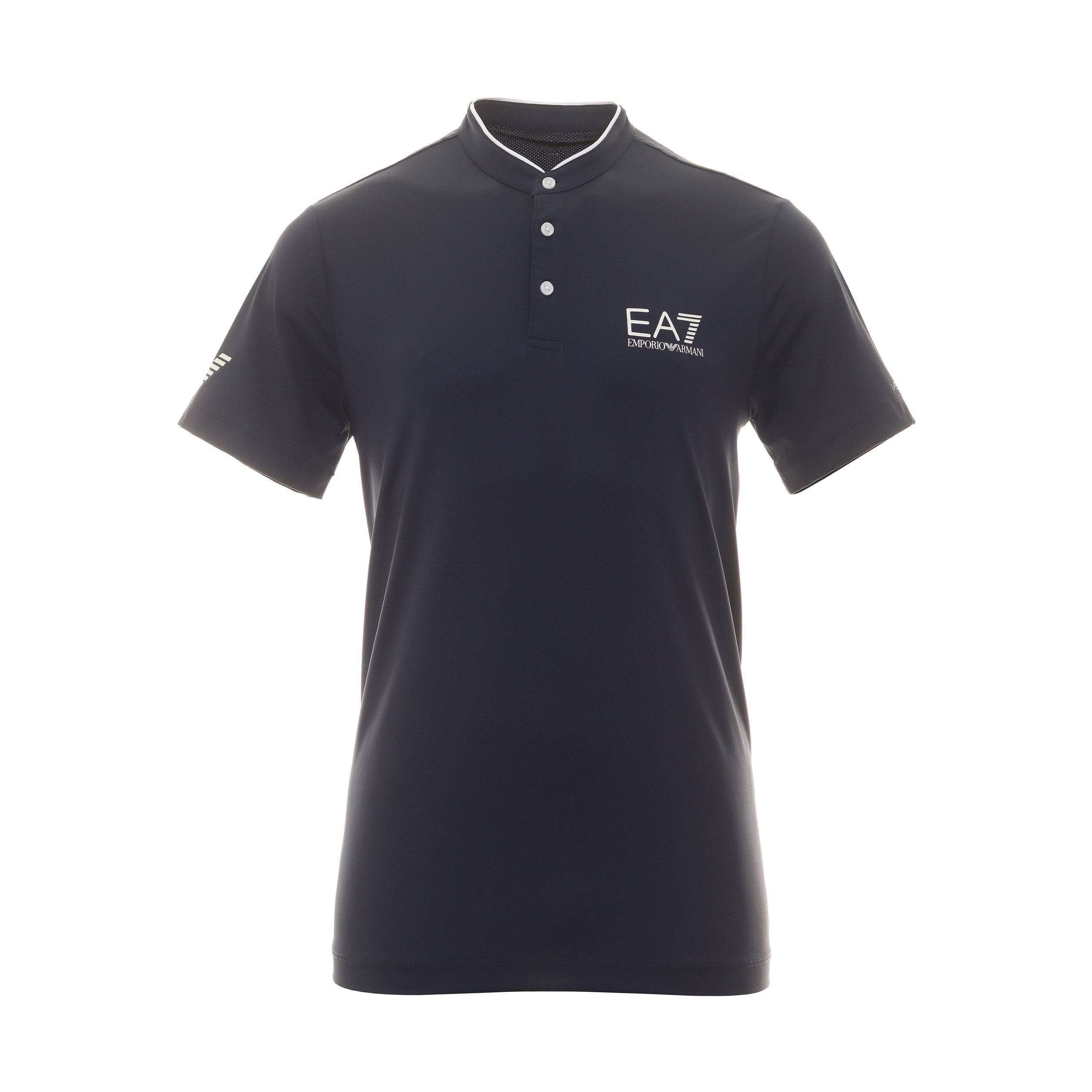 Emporio Armani EA7 Ventus7 Henley Polo Shirt PJEMZ-8NPT21 Navy 1554 ...
