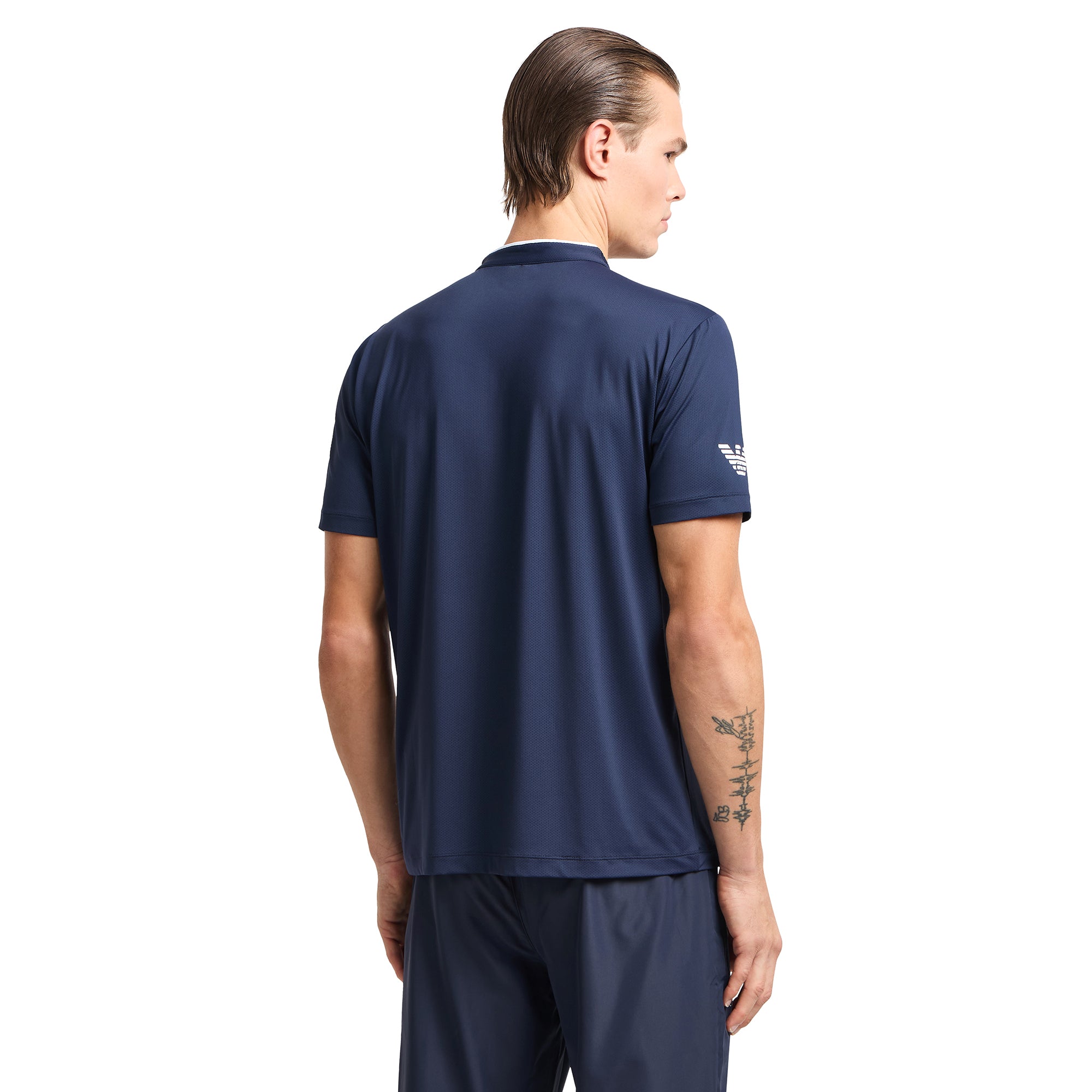 Emporio Armani EA7 Ventus7 Henley Polo Shirt