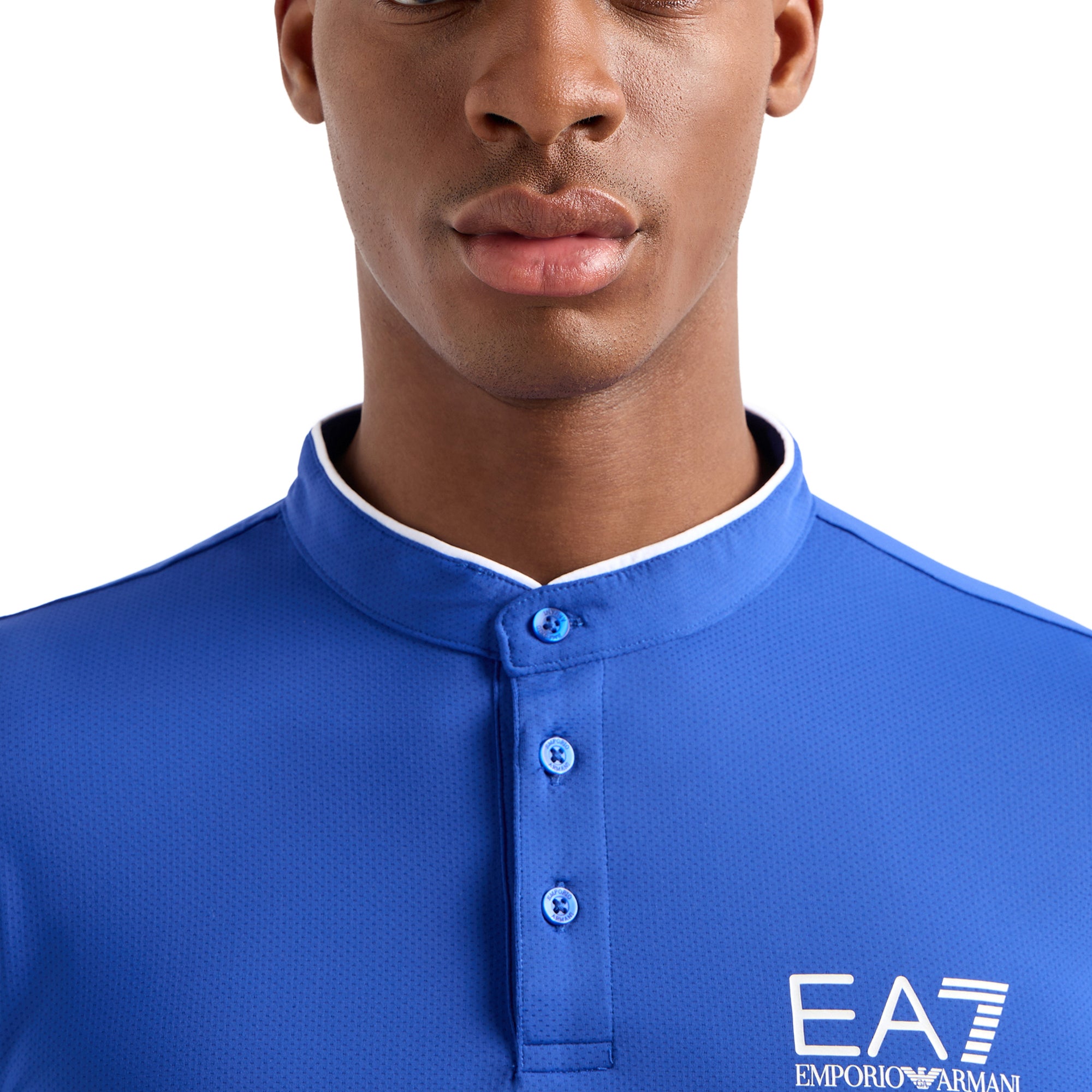 Emporio Armani EA7 Ventus7 Henley Polo Shirt