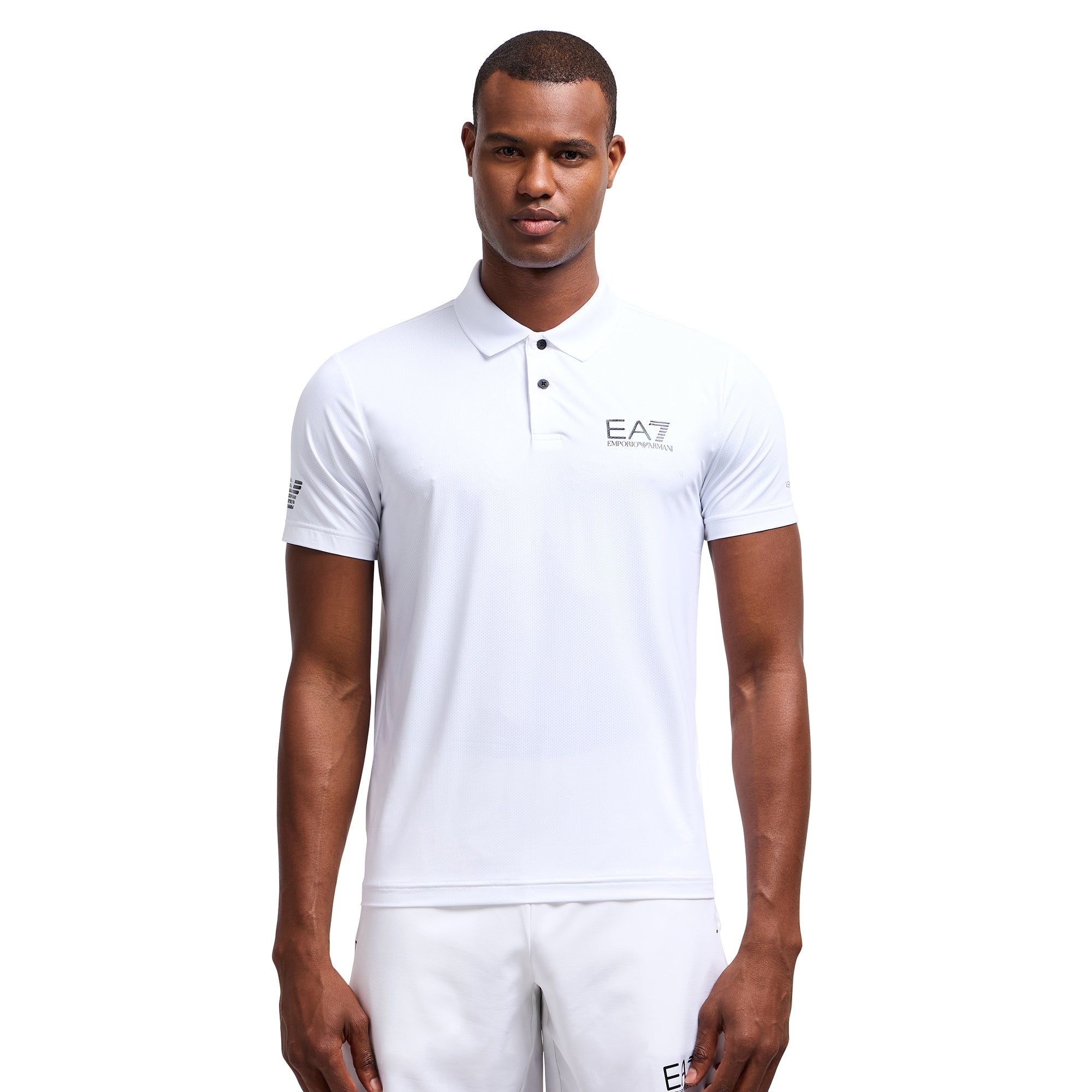 Emporio Armani EA7 Ventus7 Polo Shirt PJEMZ-8NPF23 White 1100 | Function18