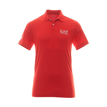 Emporio Armani EA7 Ventus7 Polo Shirt Racing Red 1451