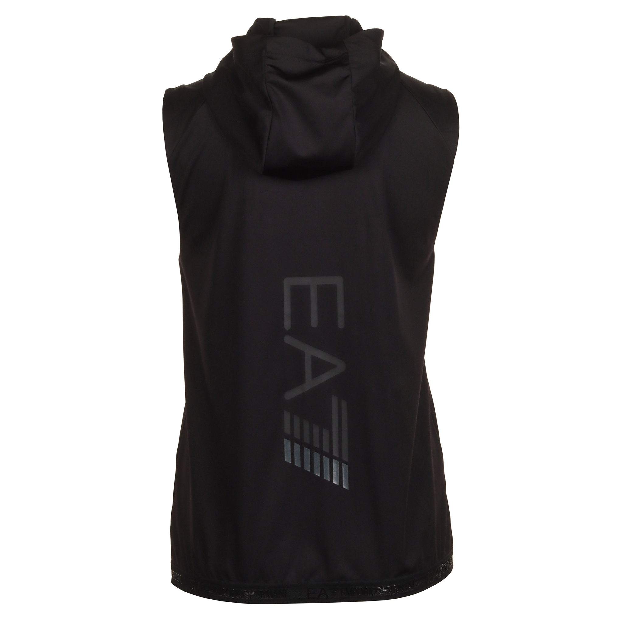 Emporio Armani EA7 Vigor7 Hooded Gilet PJUFZ 3DPM29 Black 1200 Function18 Restrictedgs
