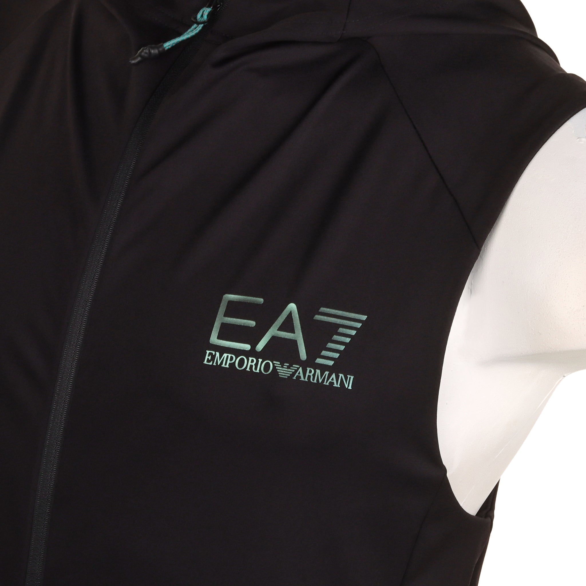 Ea7 hooded gilet clearance