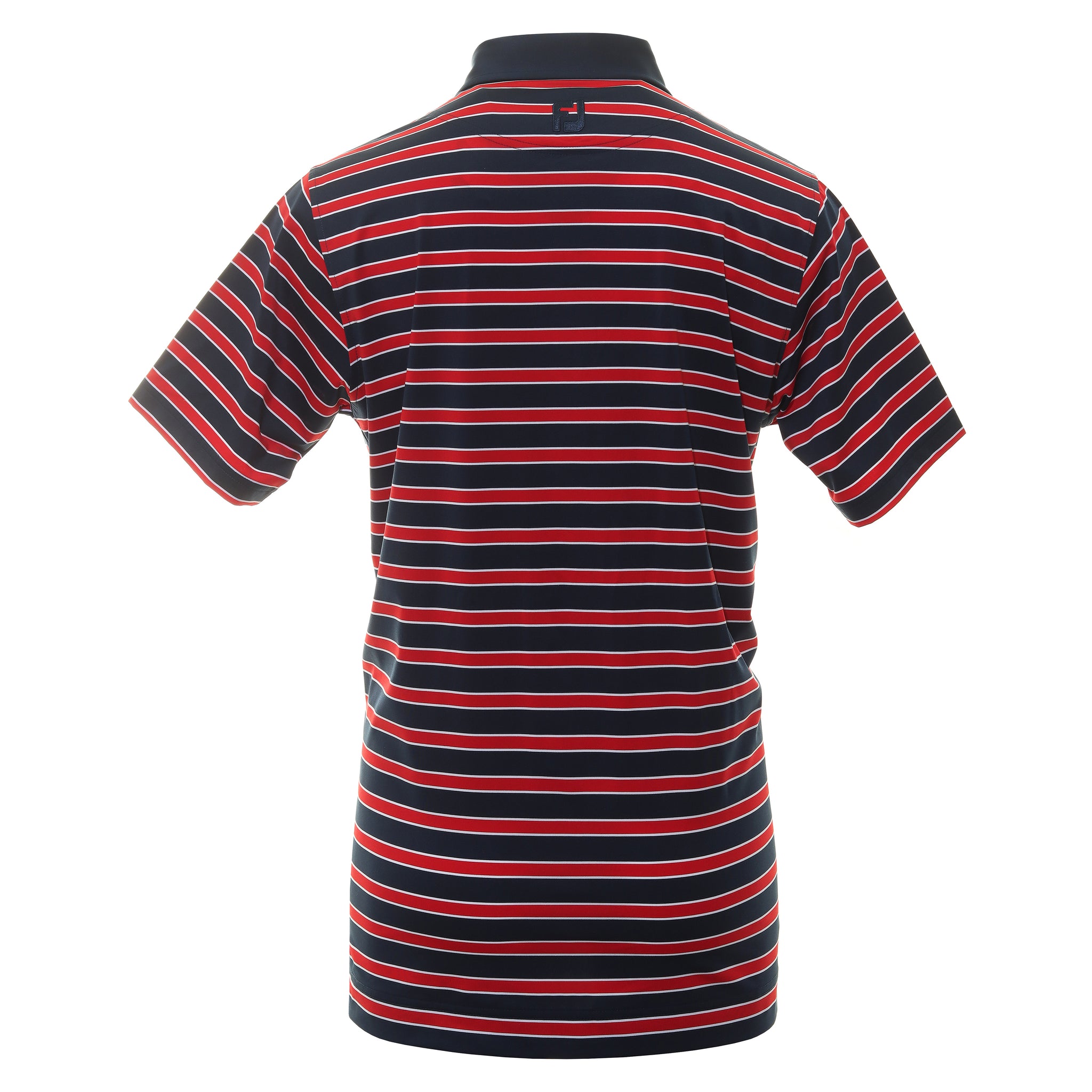 FootJoy 100 Year Celebration LE Lisle Stripe Golf Shirt 30190 Navy Red White Function18 Restrictedgs