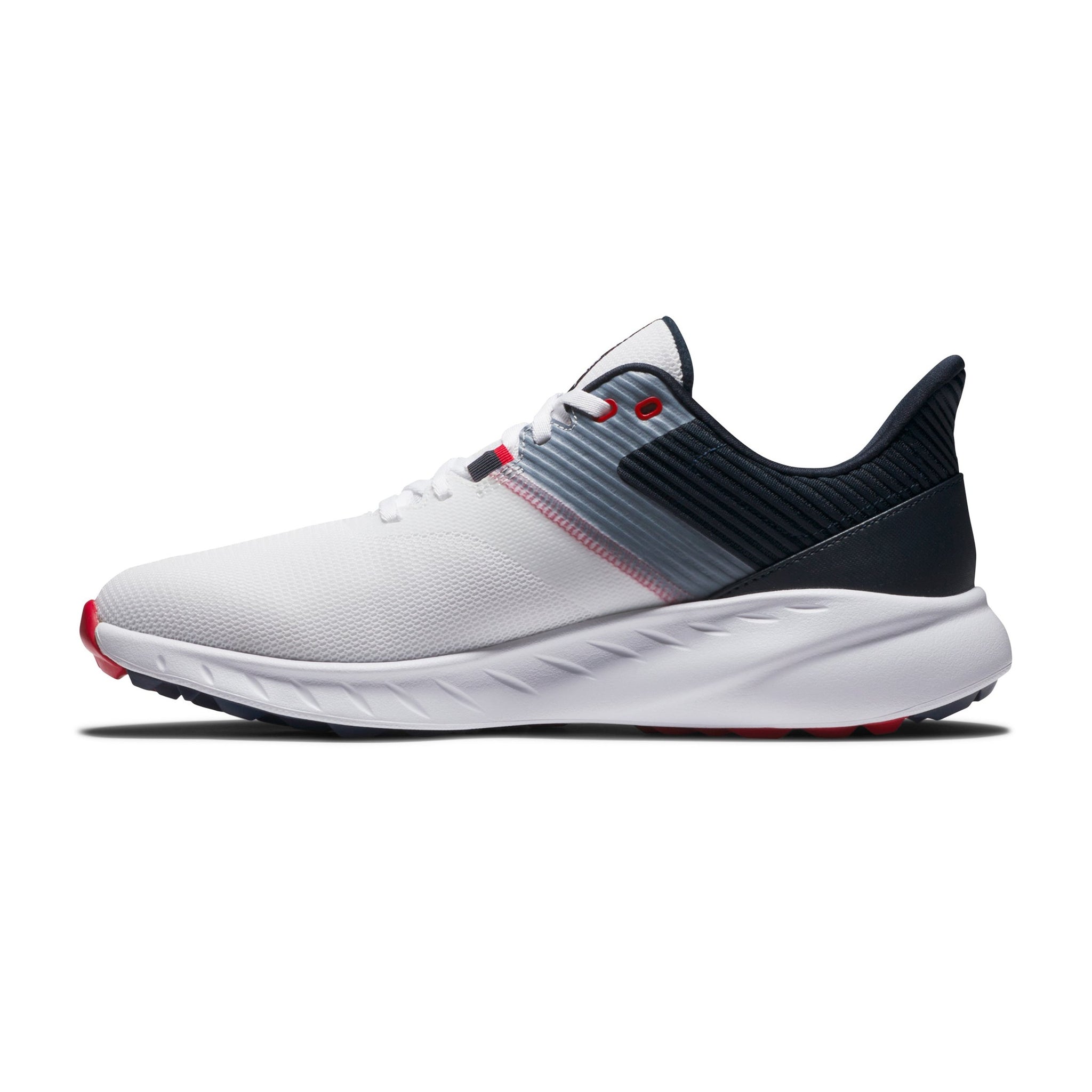 FootJoy FJ Flex Golf Shoes White/Navy/Red