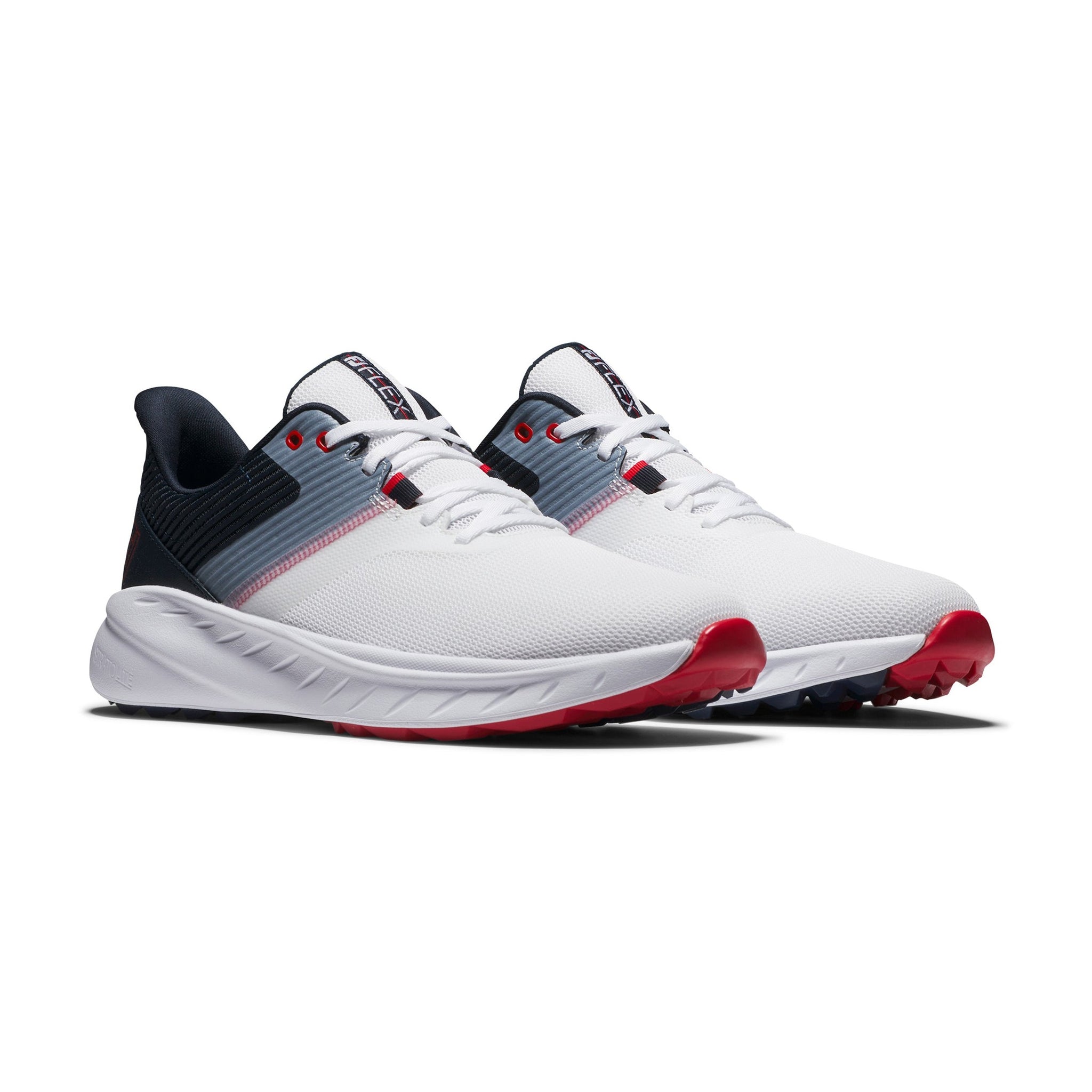 FootJoy FJ Flex Golf Shoes White/Navy/Red
