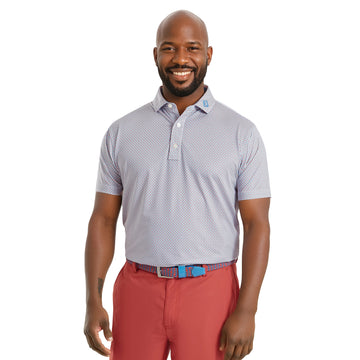 FootJoy FJ Nautical Flag Print Lisle Shirt