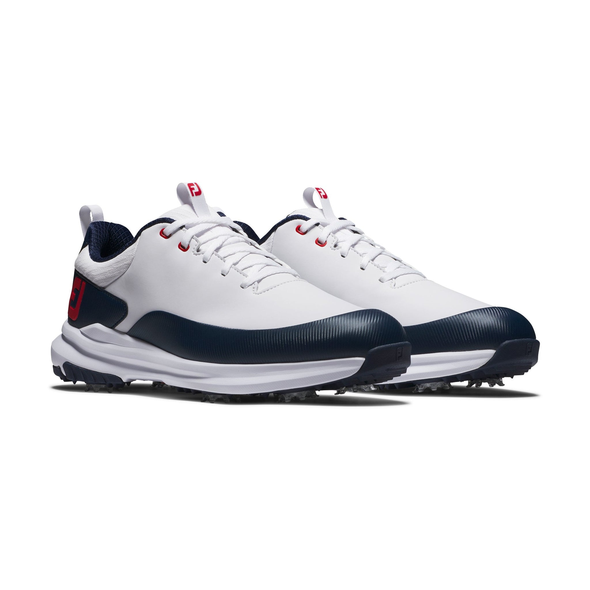 FootJoy FJ Tour Rival Golf Shoes White/Navy/Red
