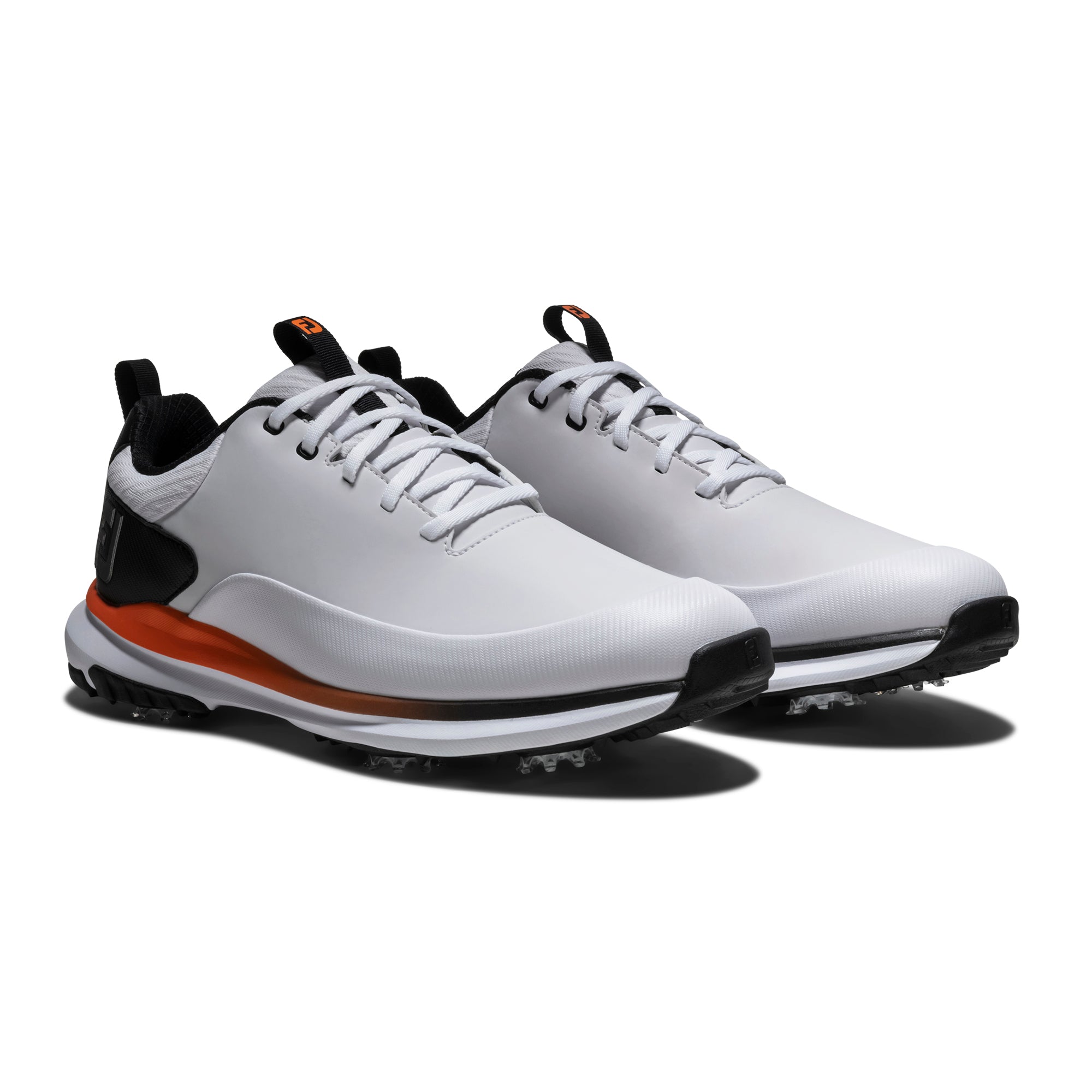 FootJoy FJ Tour Rival Golf Shoes - White/Black/Orange - 56970 ...