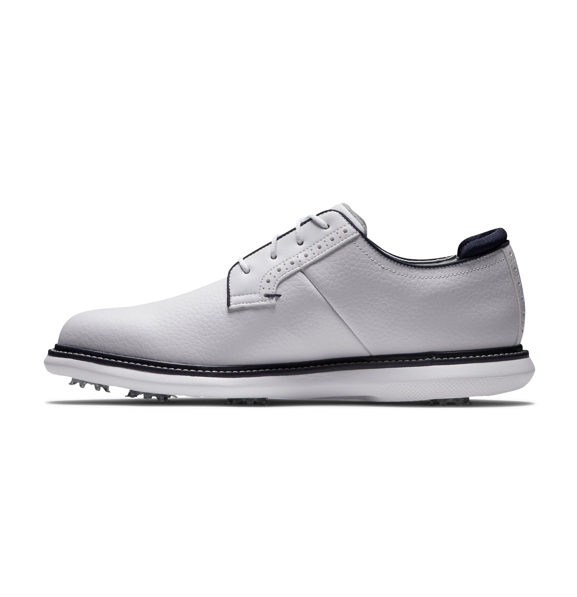 FootJoy FJ Traditions Blucher Golf Shoes White/Navy
