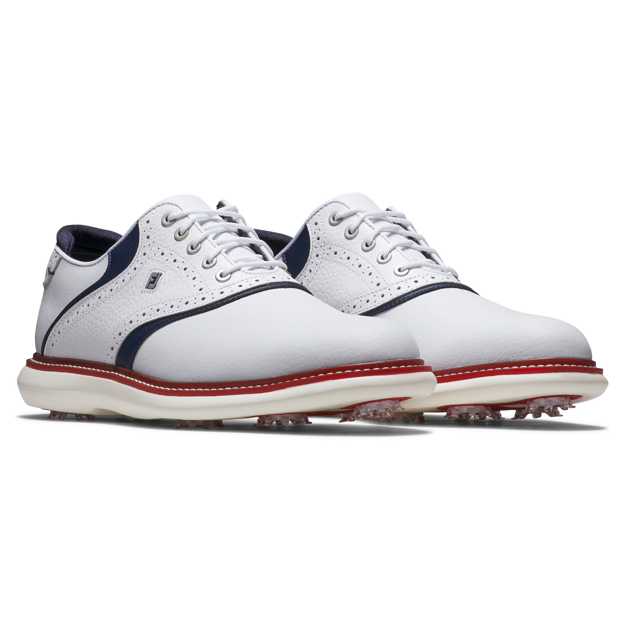 FootJoy FJ Traditions LE Golf Shoes White/Navy/Red
