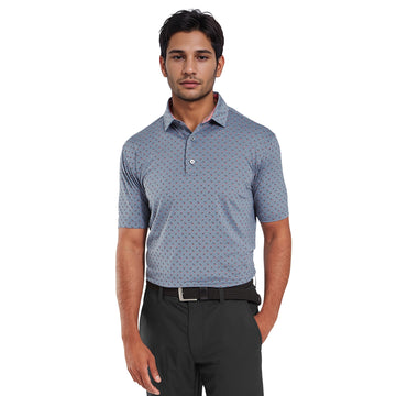 FootJoy Flower Bud Foulard Lisle Golf Shirt Flint