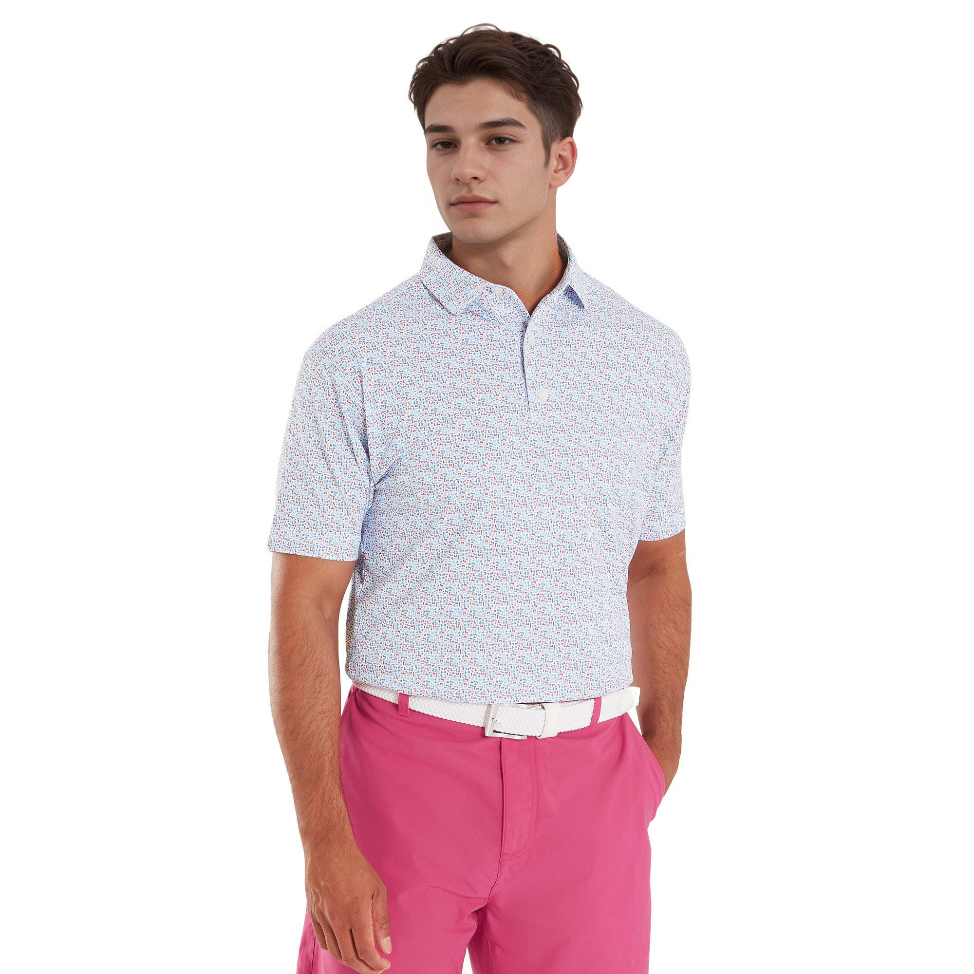 FootJoy Gamer Print Pique Golf Shirt
