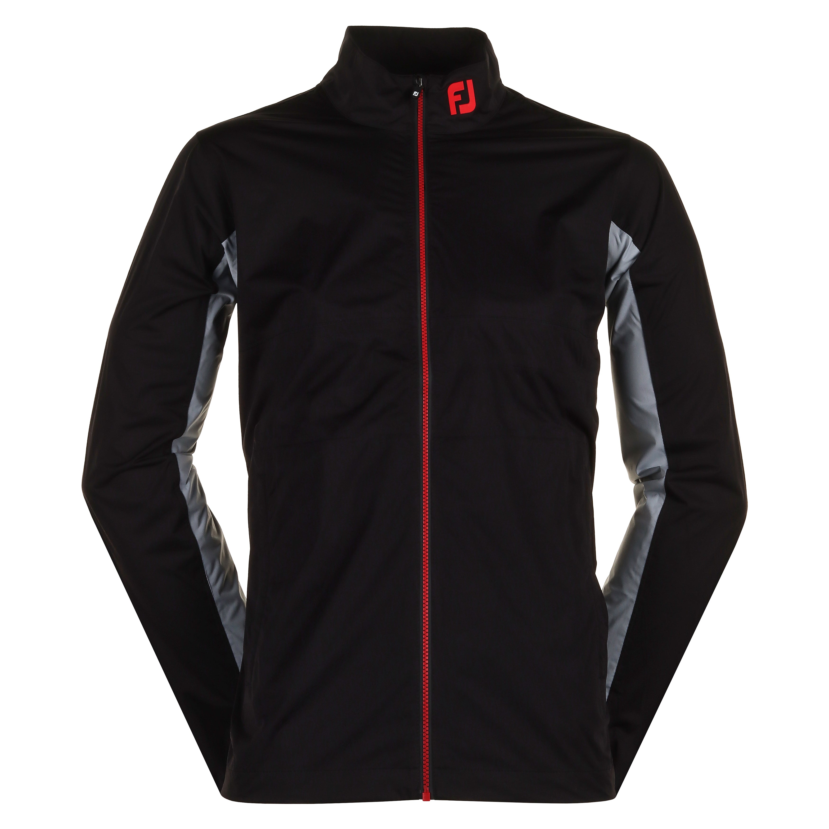 FootJoy Golf HydroKnit Jacket 87980 Black Grey Bright Red | Function18