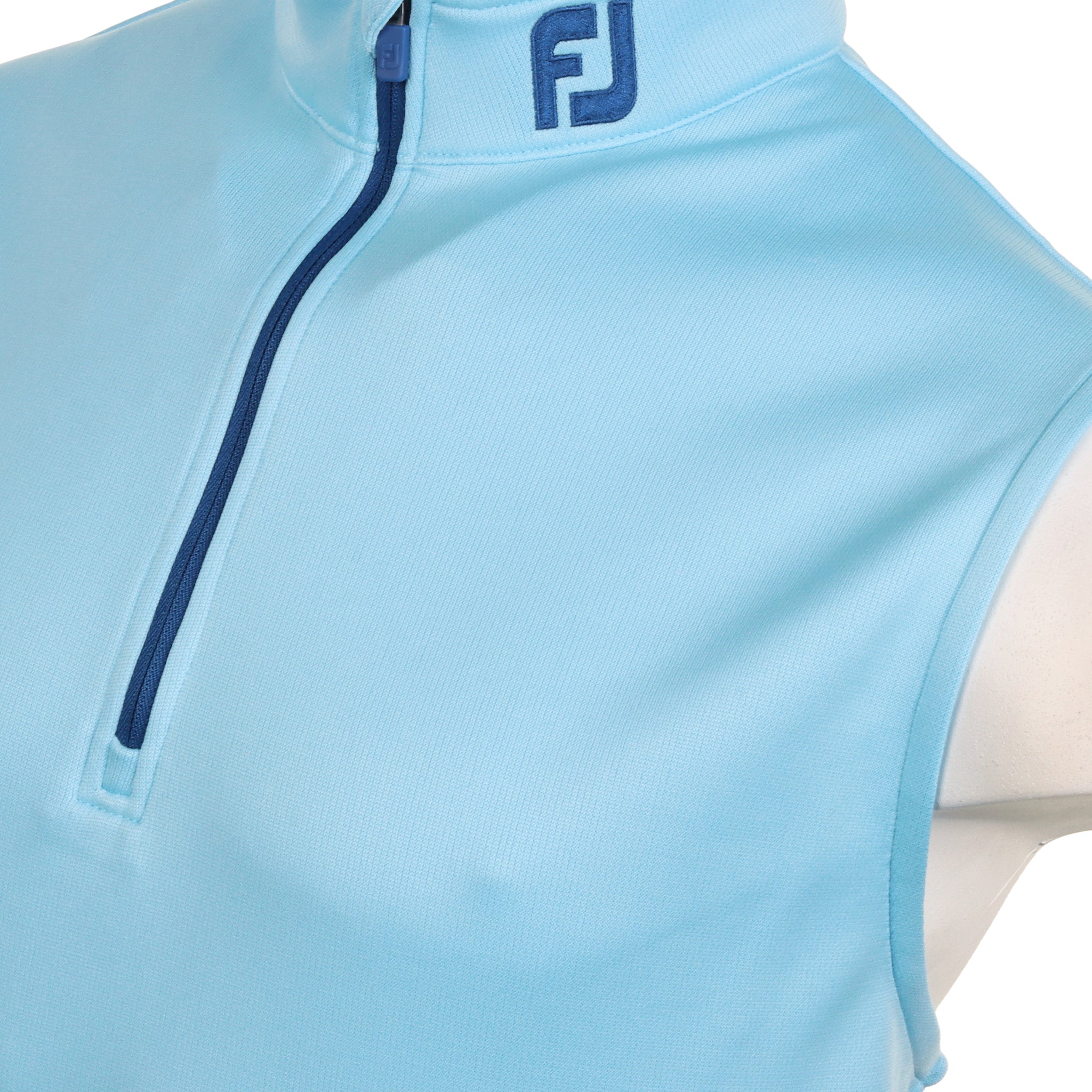 FootJoy Half Zip Vest Blue Sky/Deep Blue