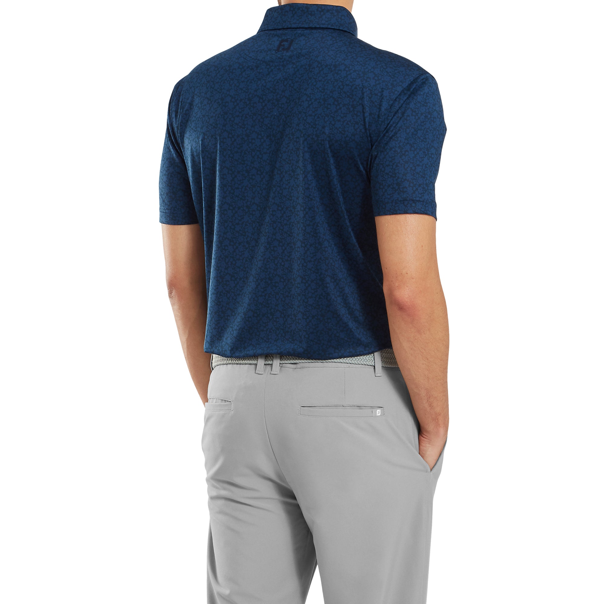 FootJoy Painted Floral Lisle Golf Shirt