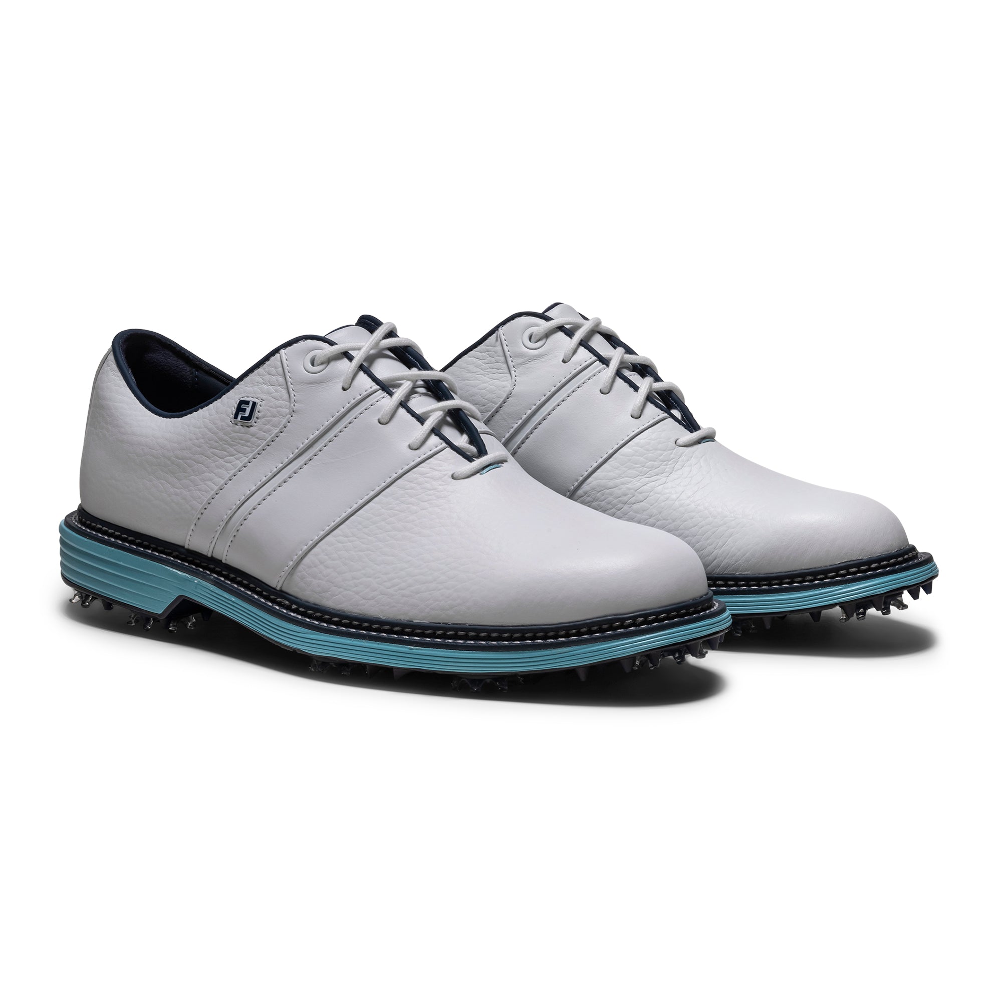 FootJoy Premiere Series Packard Golf Shoes - White/Navy/Blue