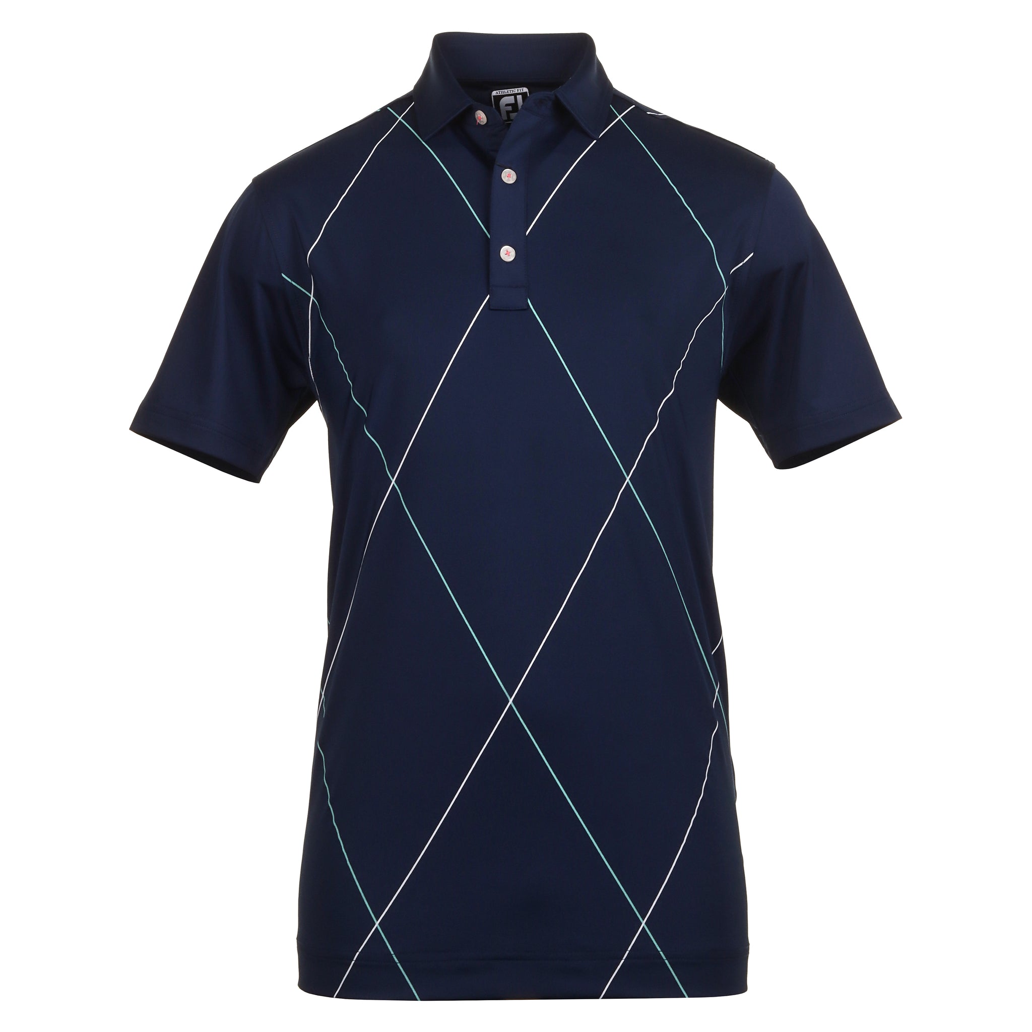 FootJoy Raker Print Lisle Golf Shirt
