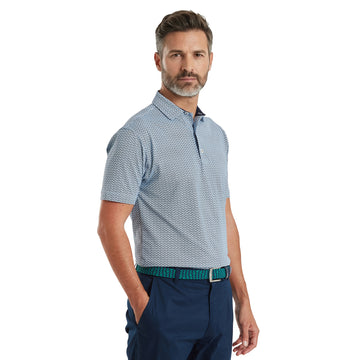 FootJoy Scallop Geo Pique Golf Shirt