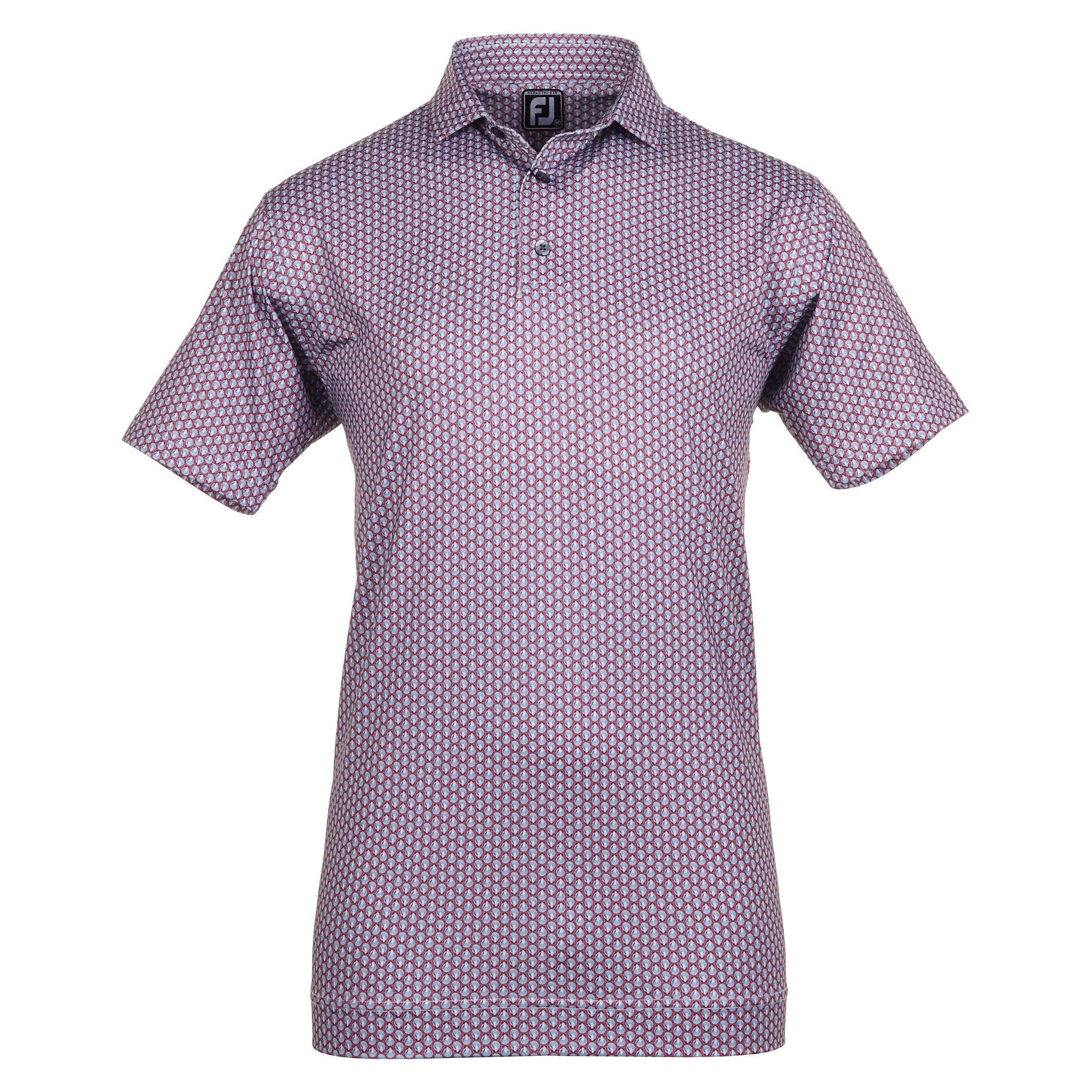 FootJoy Scallop Shell Foulard Lisle Golf Shirt