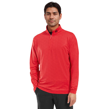 FootJoy Speckle Print Chill Out Pullover Hibiscus