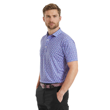 FootJoy Surfs Up Print Lisle Golf Shirt