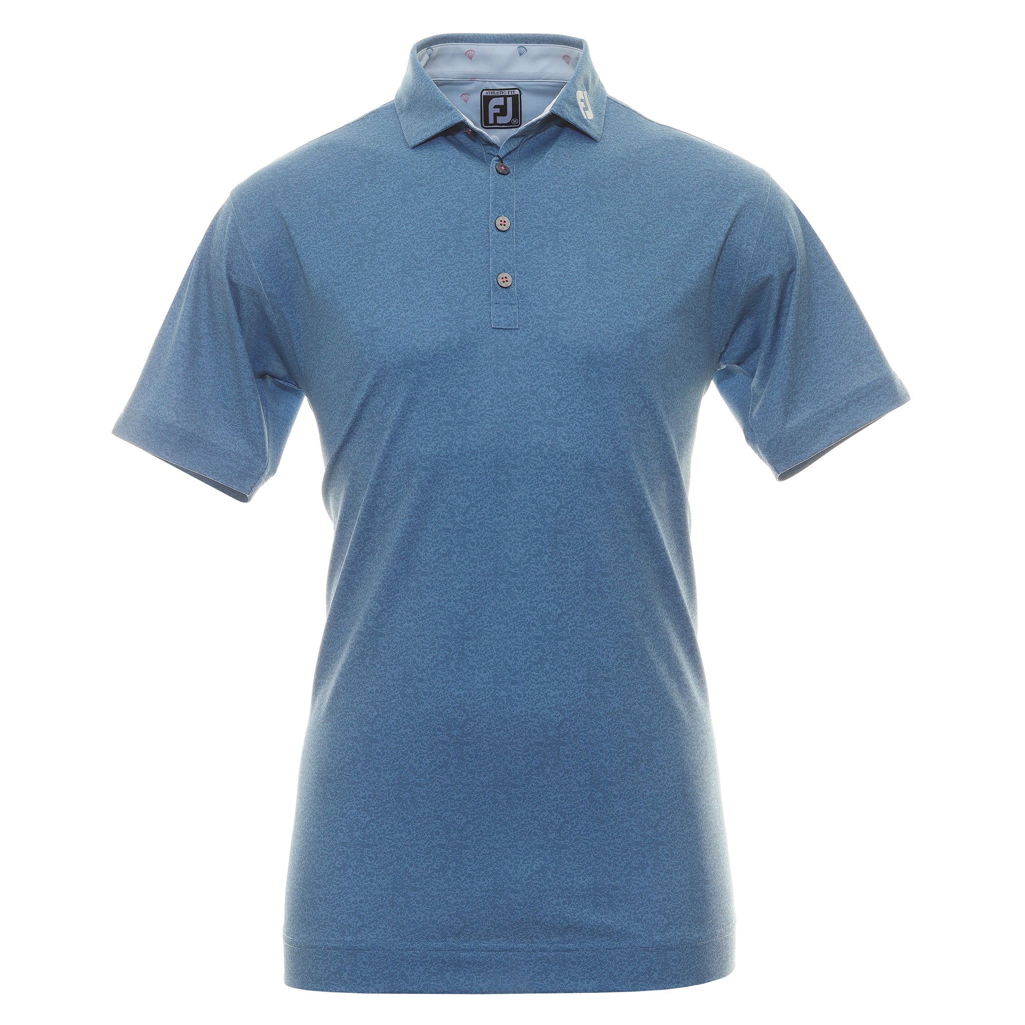 FootJoy Texture Print Pique Golf Shirt 89895 Sapphire | Function18 ...