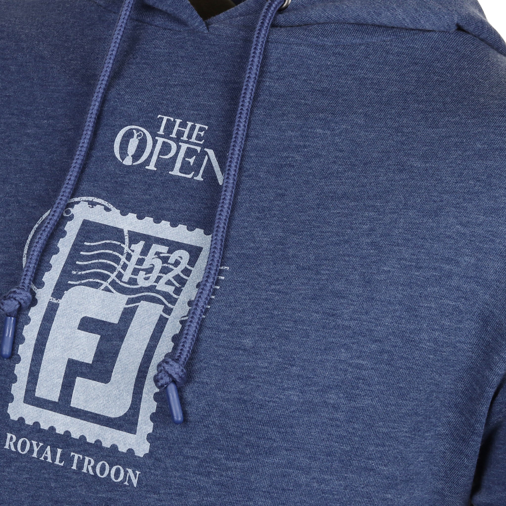 FootJoy The Open Postage Stamp Hoodie Heather Open Blue