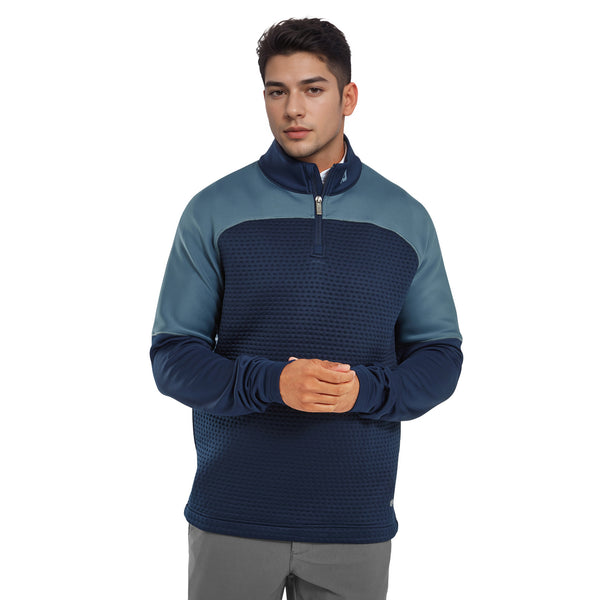 FootJoy ThermoSeries Jacquard Midlayer - Navy/Slate - 38486