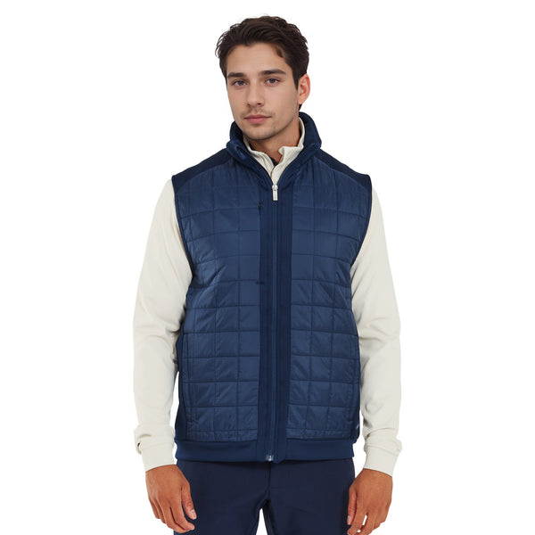 Gilet Thermoserie FootJoy – Homme Taille L, Bleu, Matelassé – Neuf Avec Défaut Possible