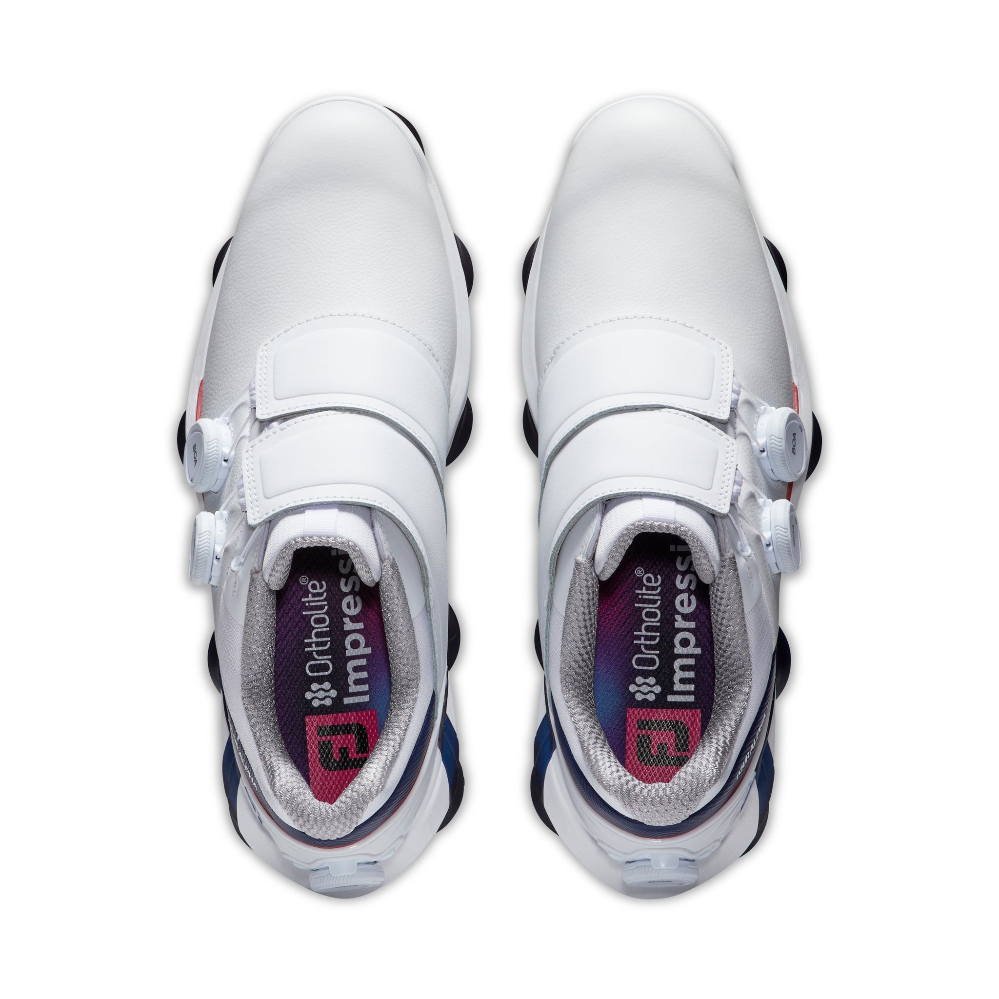 FootJoy Tour Alpha Triple BOA Golf Shoes White/Navy/Red