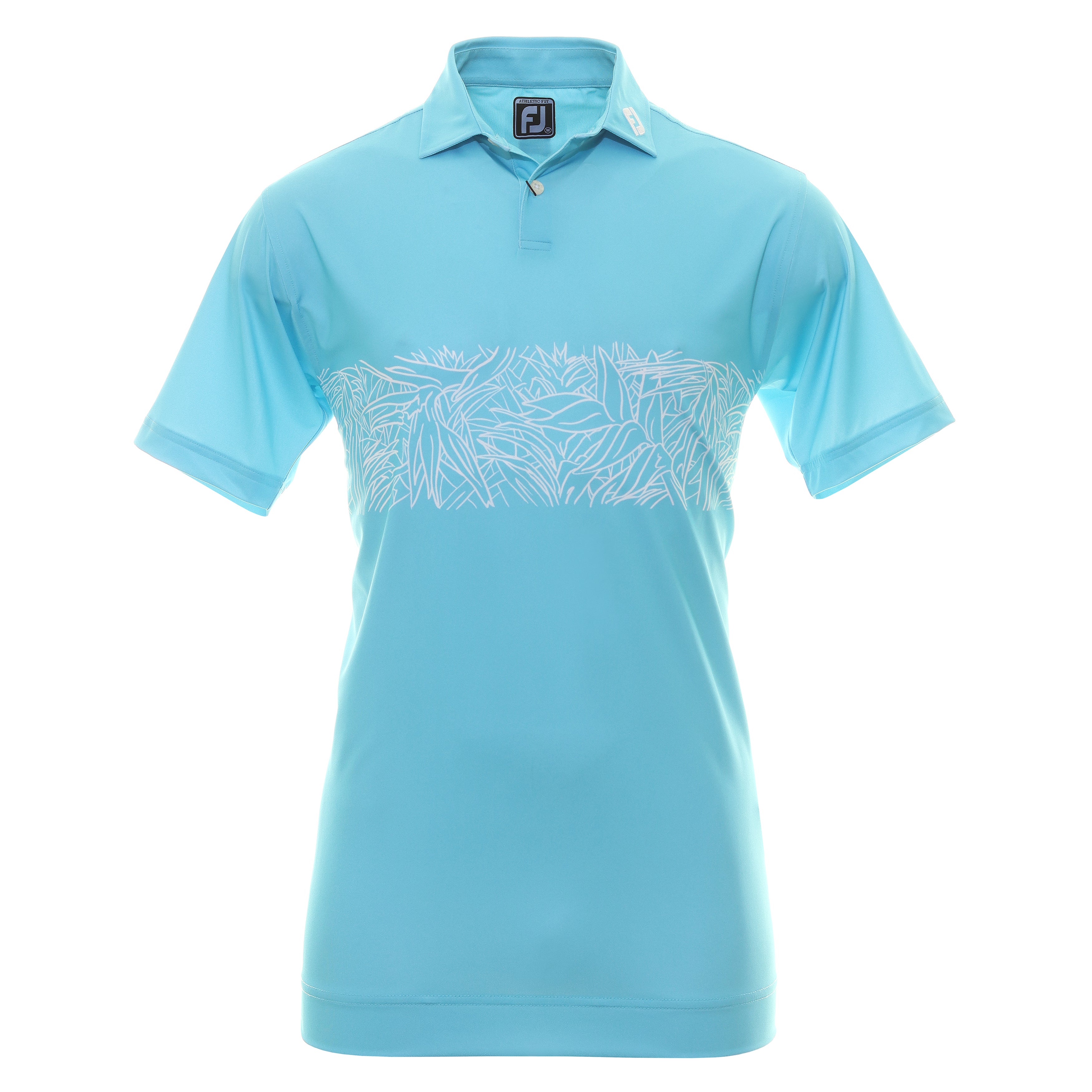 FootJoy Tropical Chestband Golf Shirt 89894 Pool | Function18