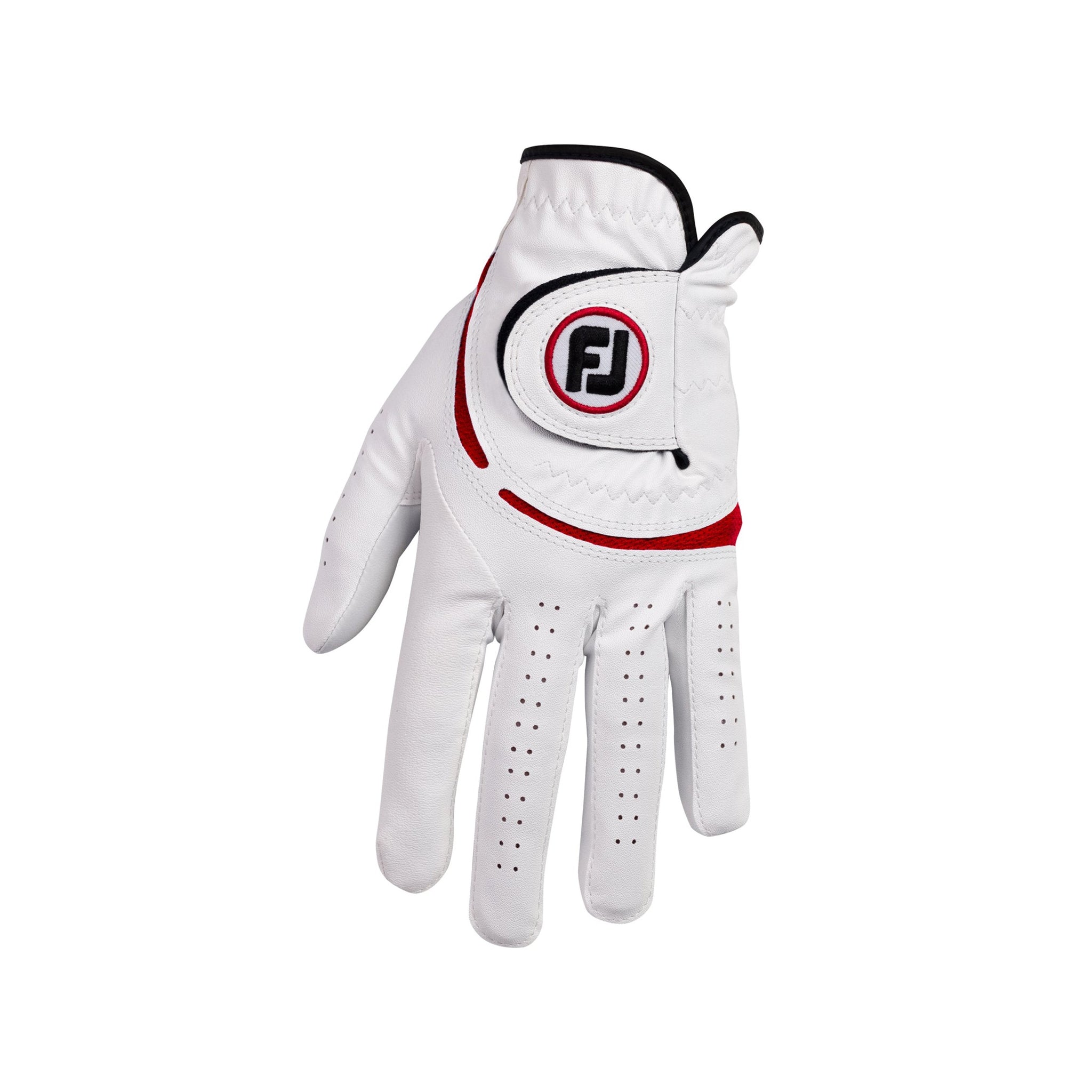 FootJoy WeatherSof Golf Glove MLH SS24 White/Red