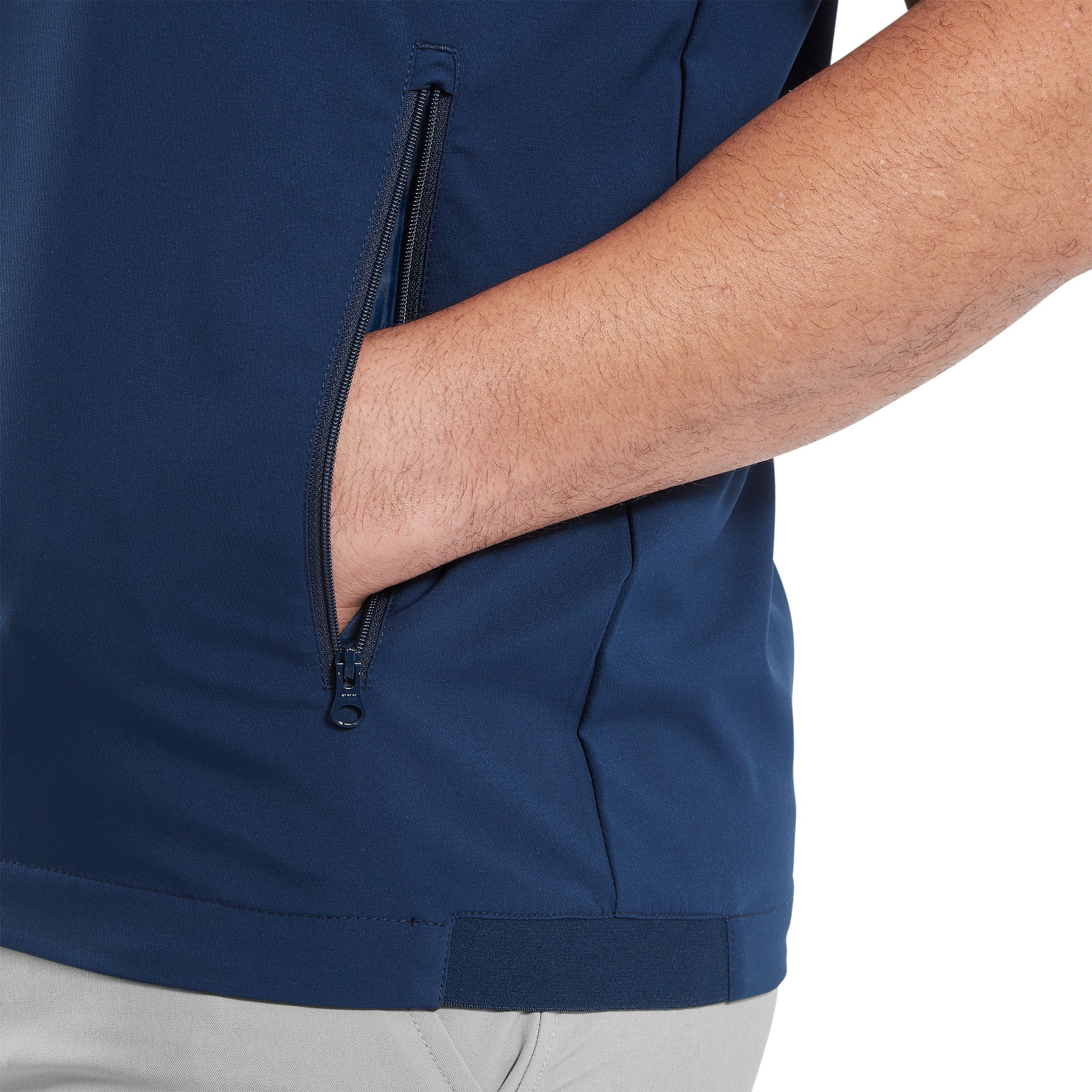 Footjoy with Bisque Zephyr Full Zip Windshirt - Black