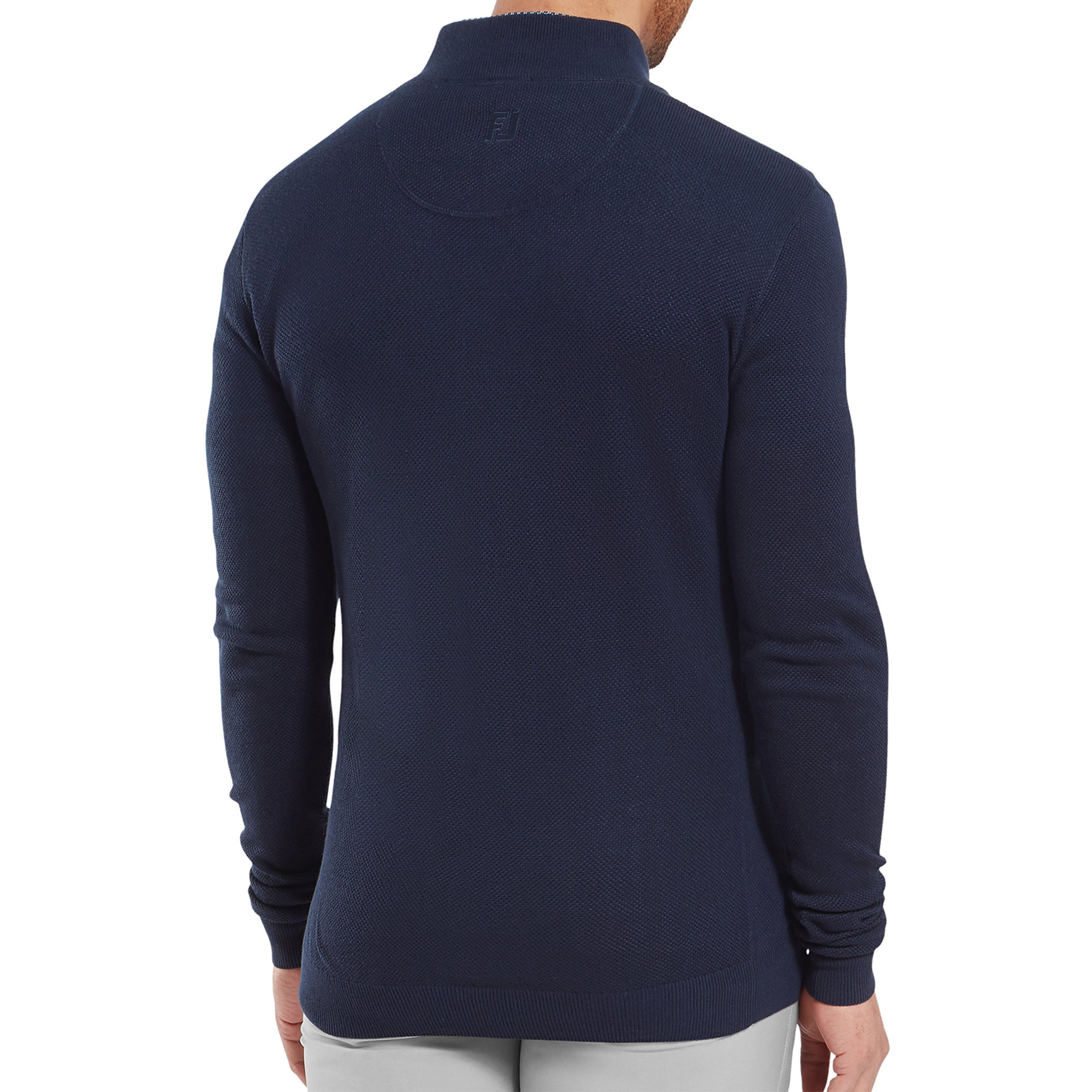 FootJoy Dri Release Button Placket Sweater Navy