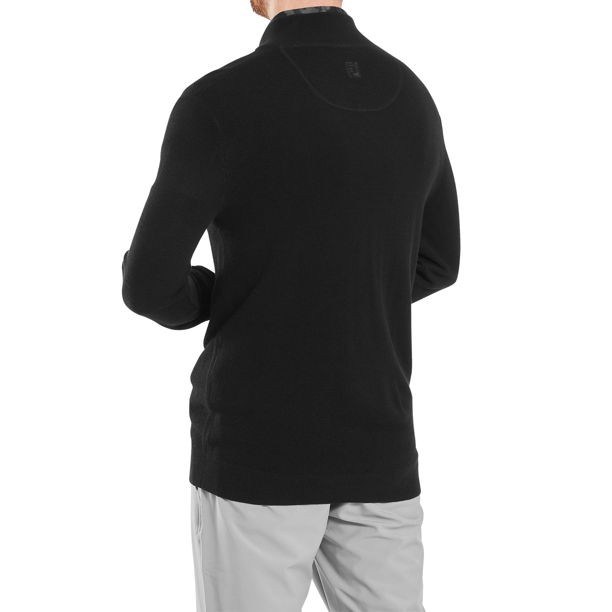 FootJoy Dri Release Button Placket Sweater Black